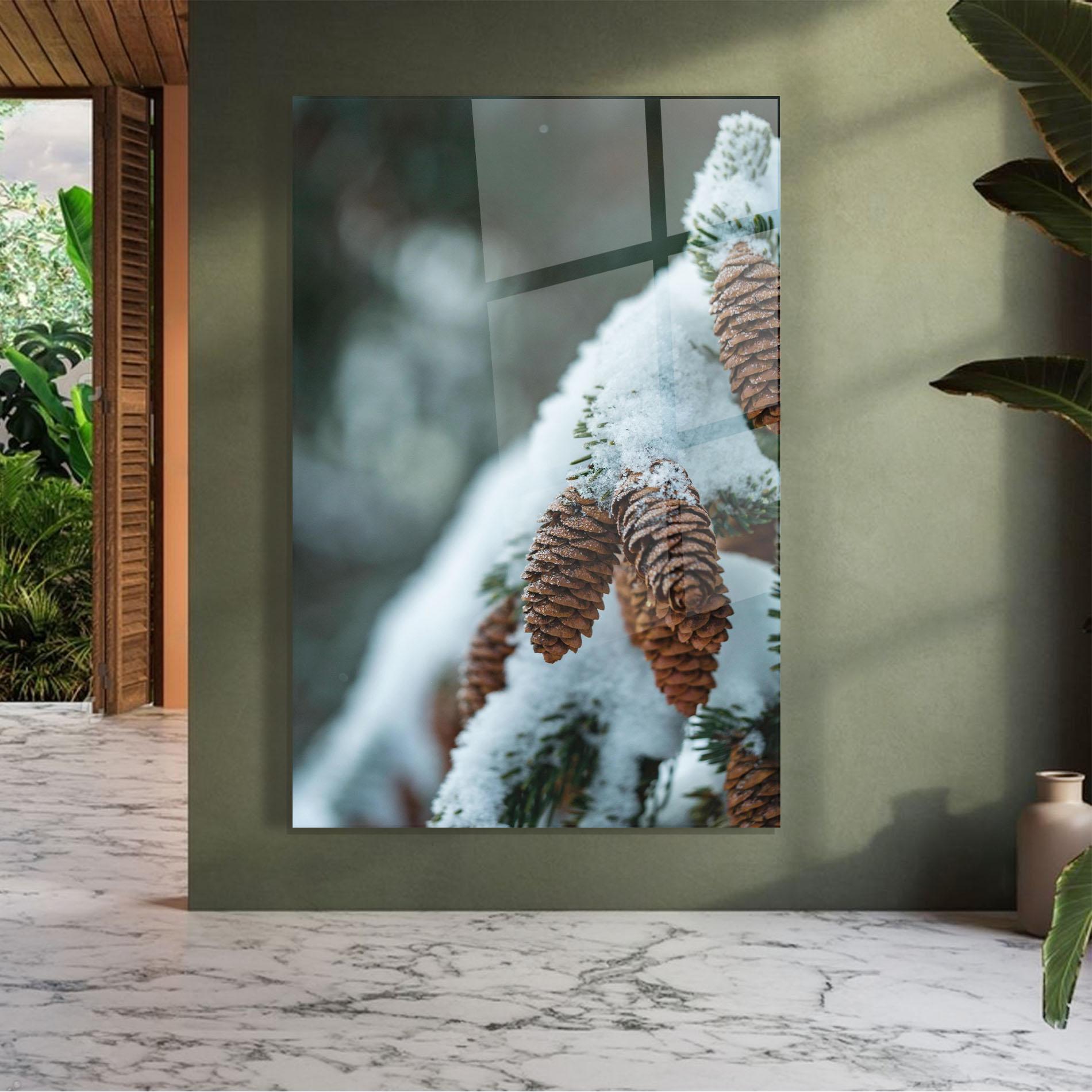 Стъклена картина Pretty Snow Cones mockup 7