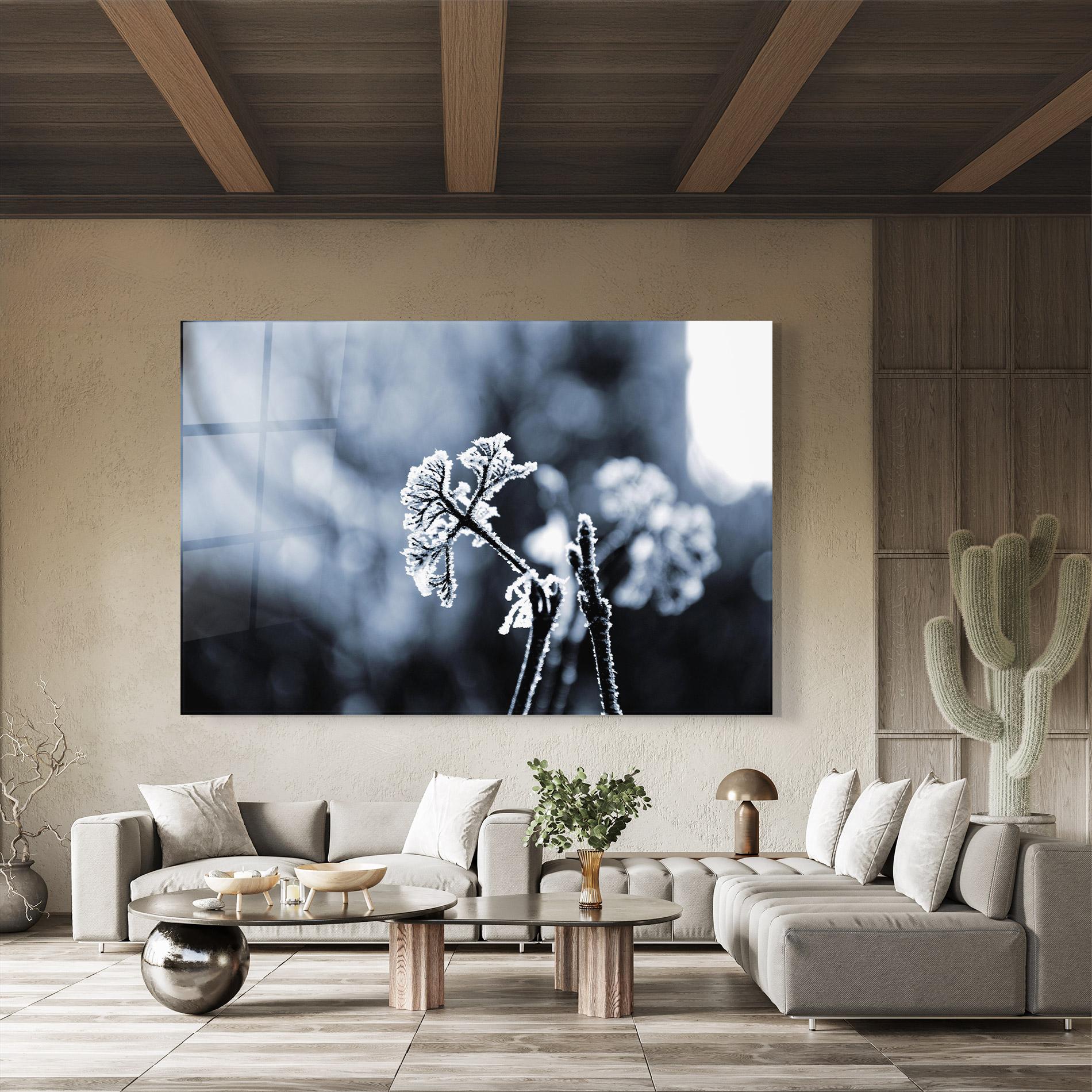 Стъклена картина Winter Plant mockup 8