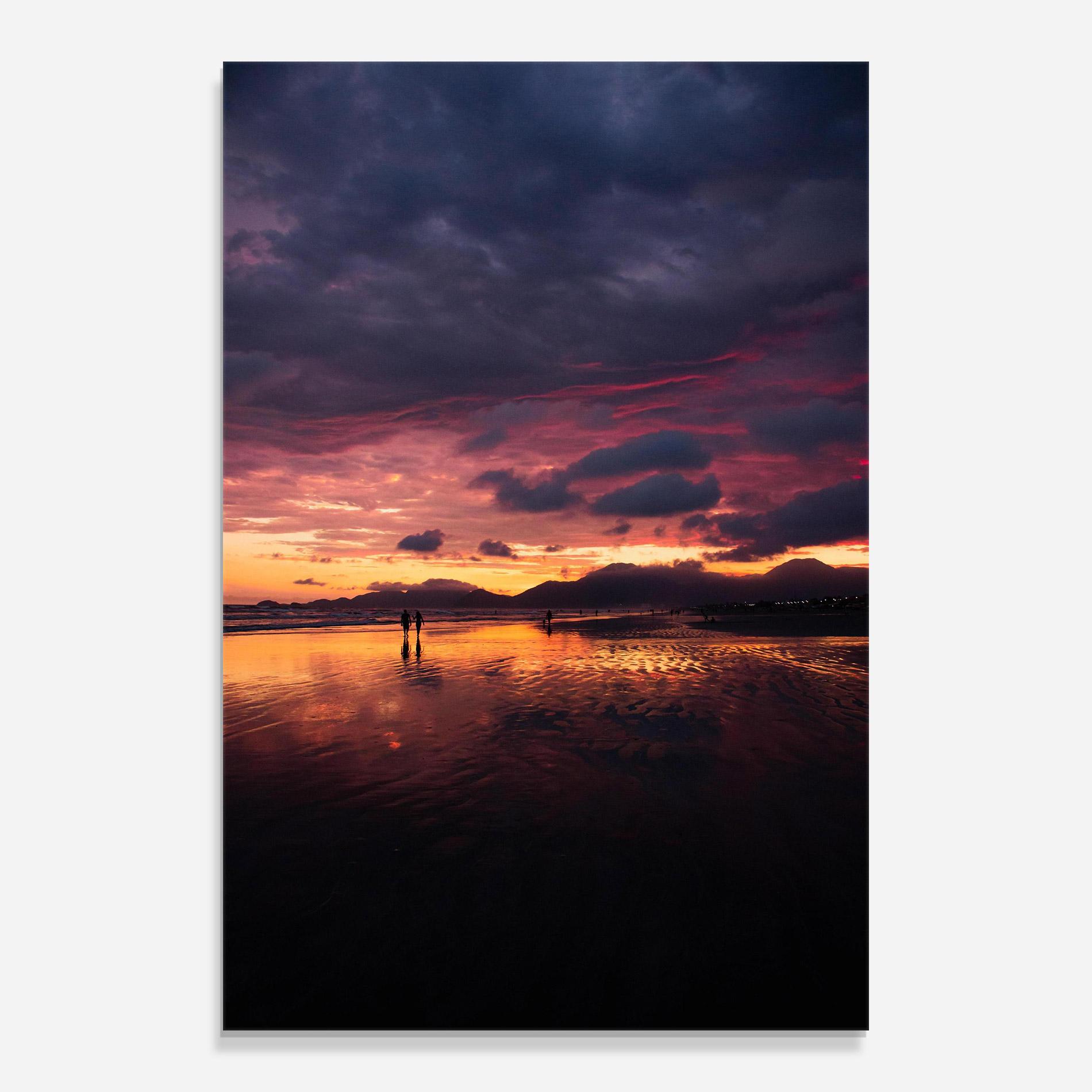 Стъклена картина Beach At Sunset mockup 0