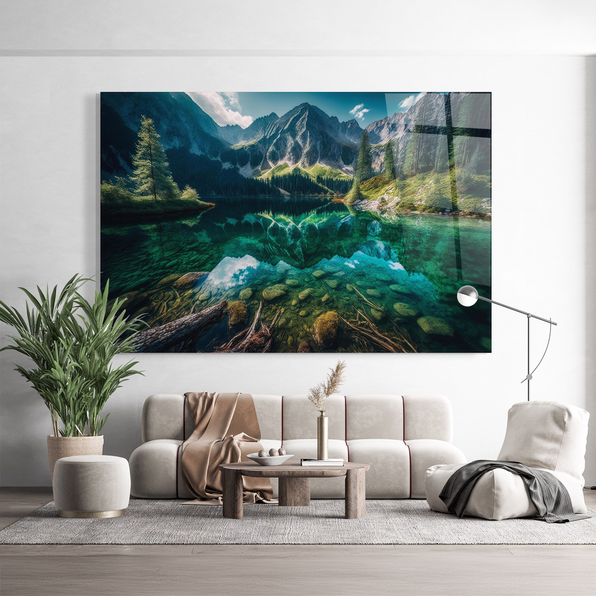 Beautiful Lake Mountain mockup 9