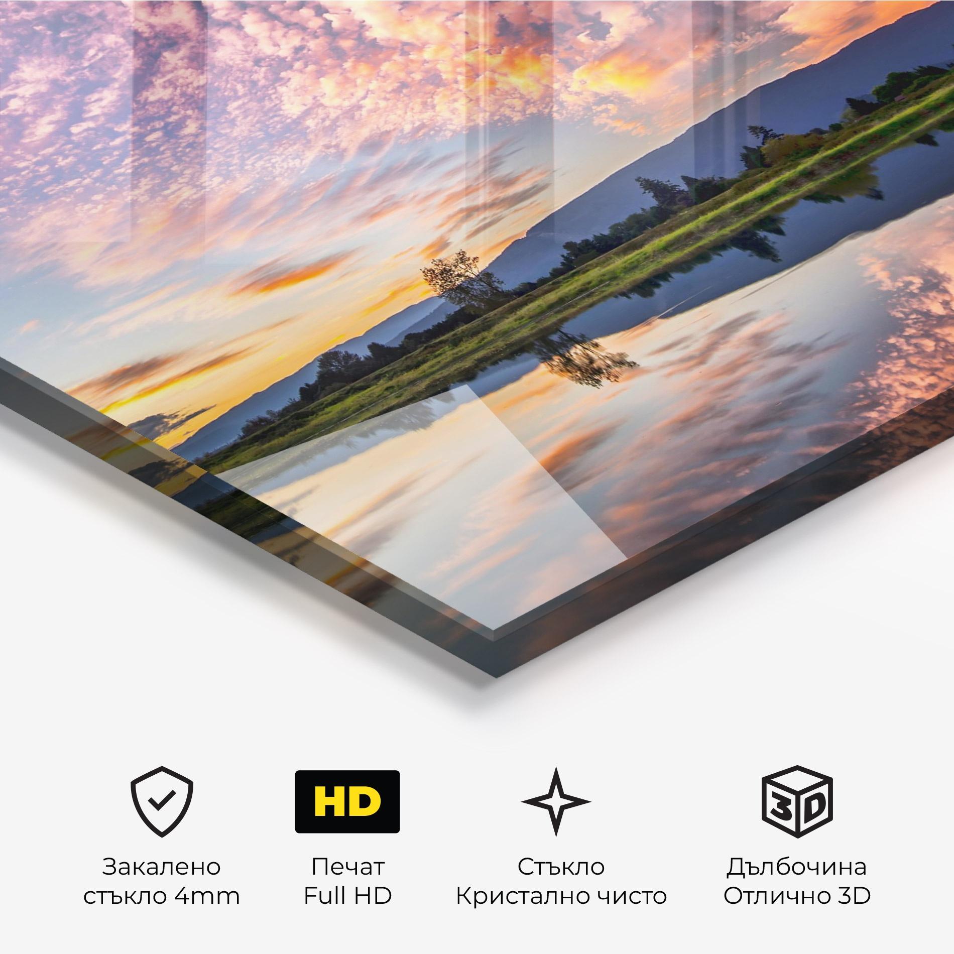 Стъклена картина Beautiful Sky mockup 3