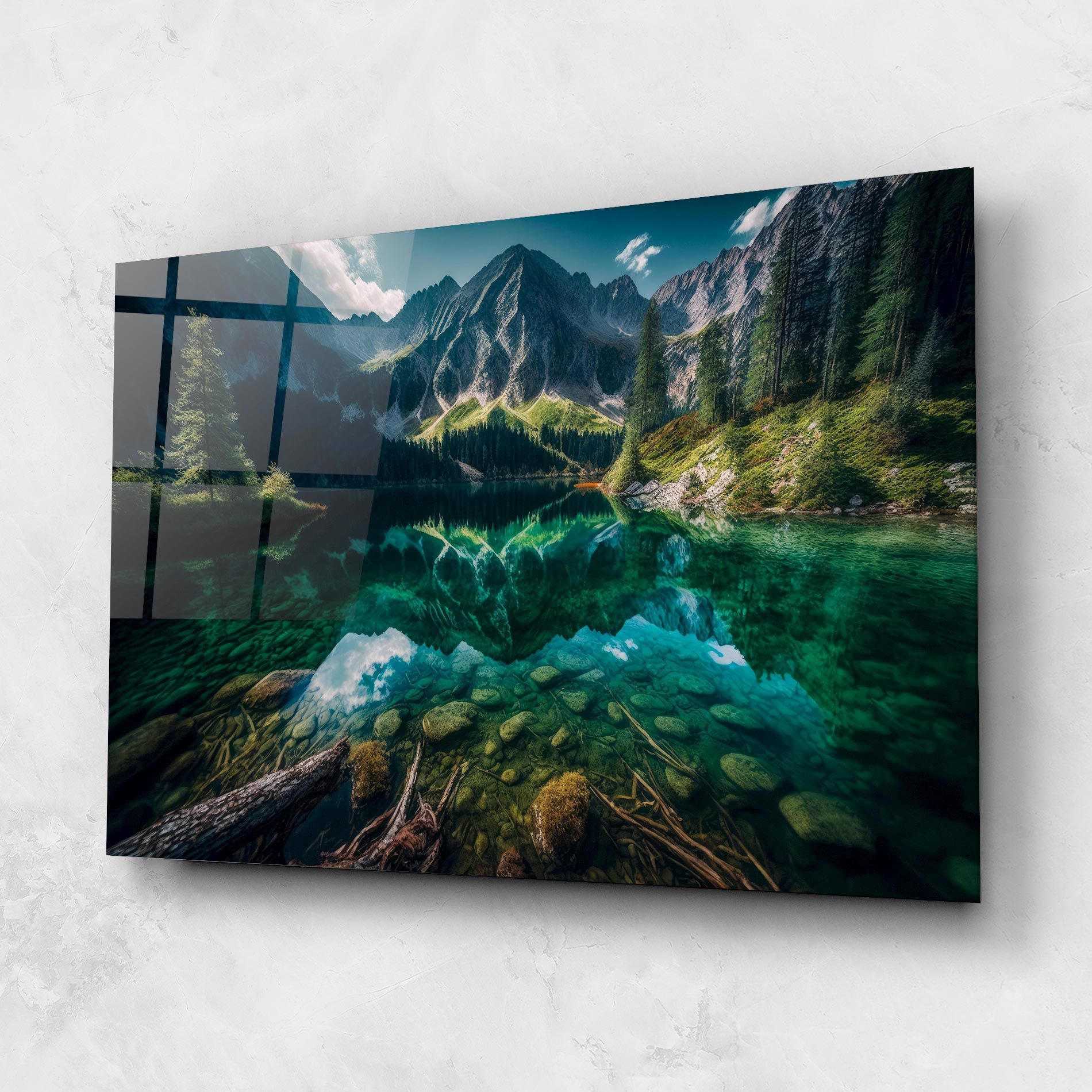 Beautiful Lake Mountain mockup 1