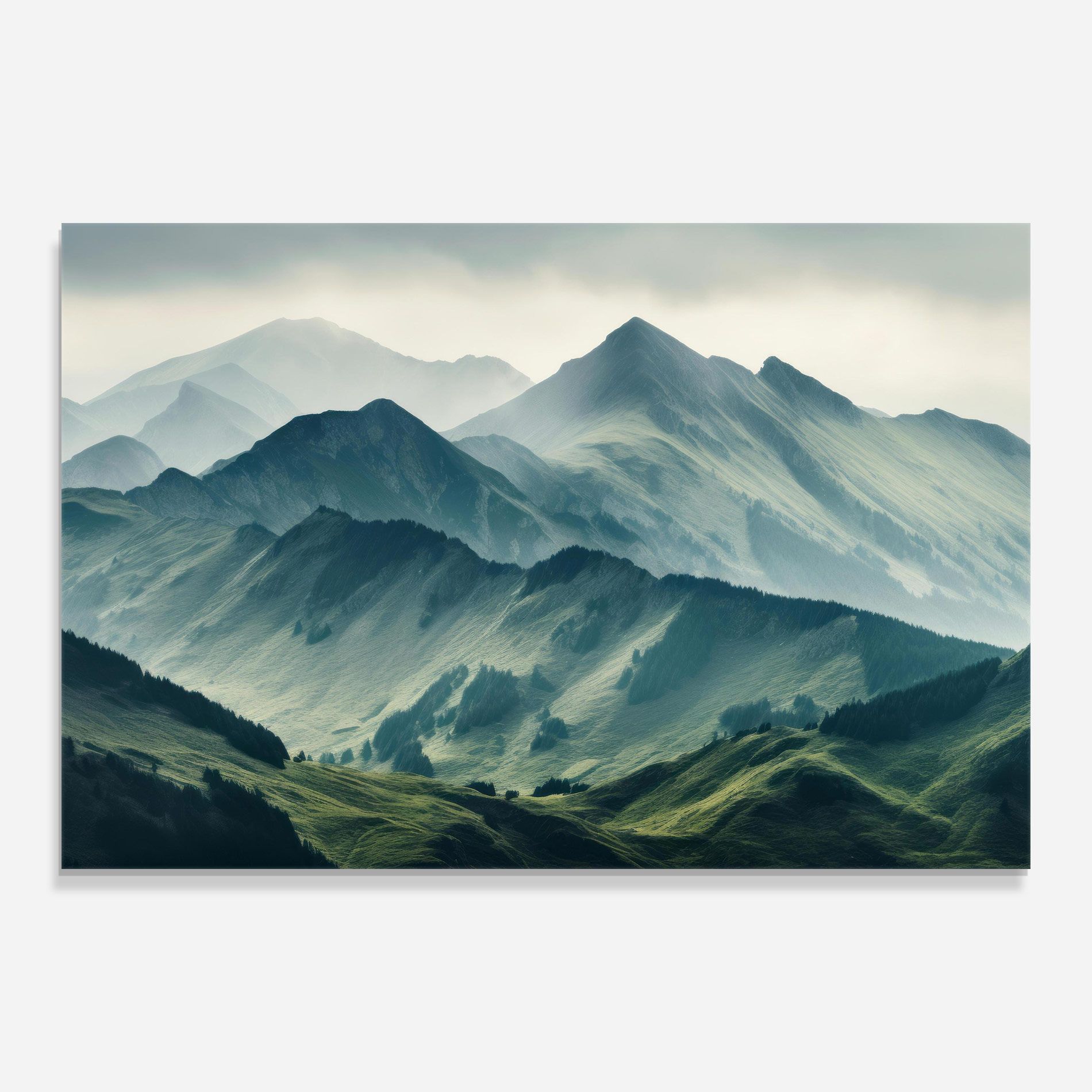 Amazing Foggy Mountain mockup 0