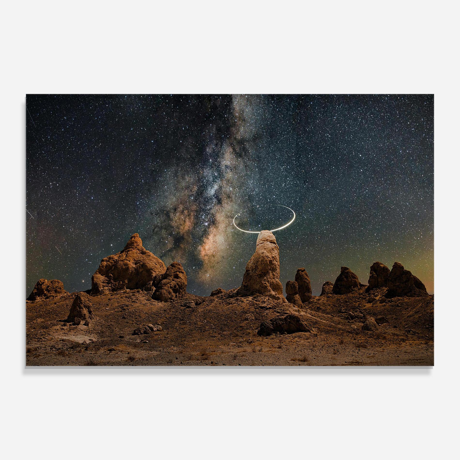 Стъклена картина Galactic Stones mockup 0