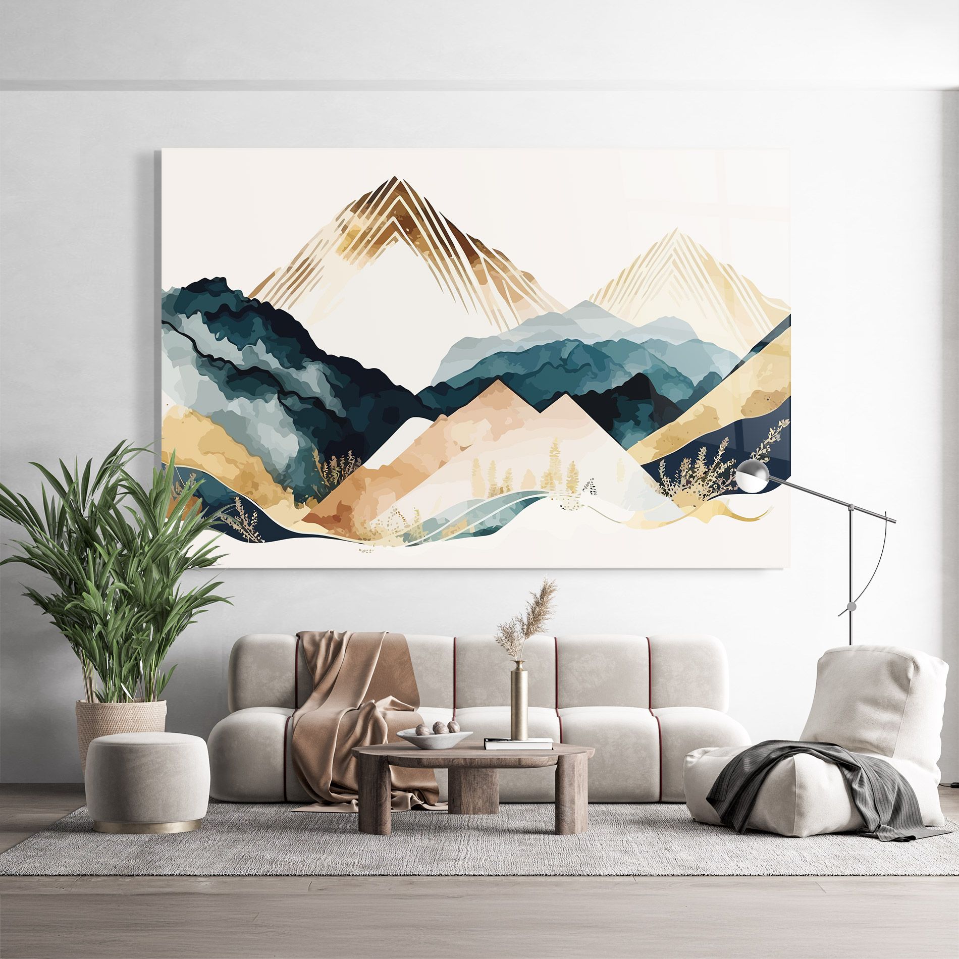 Gold Green Mountain mockup 9