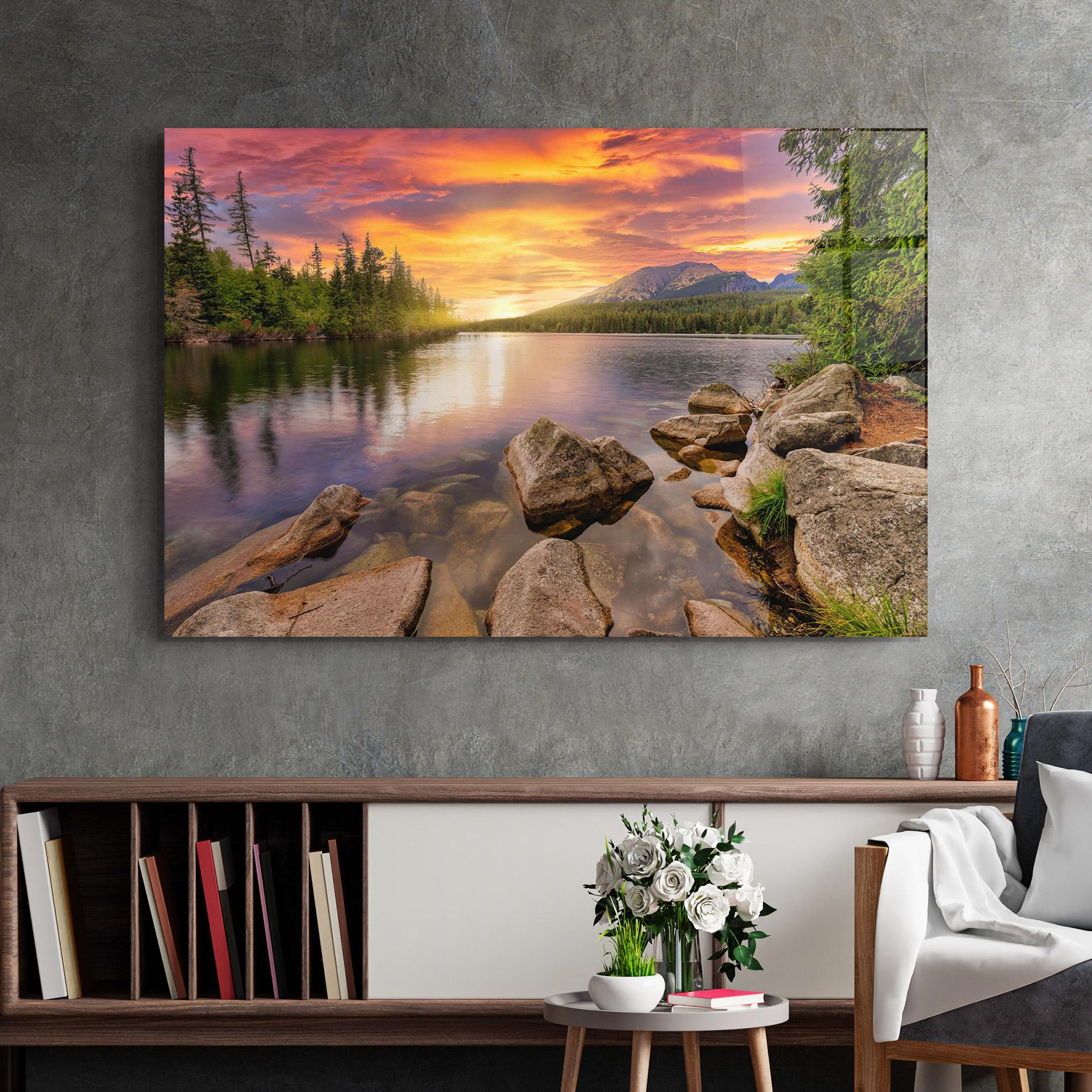 Стъклена картина Tatra View mockup 2