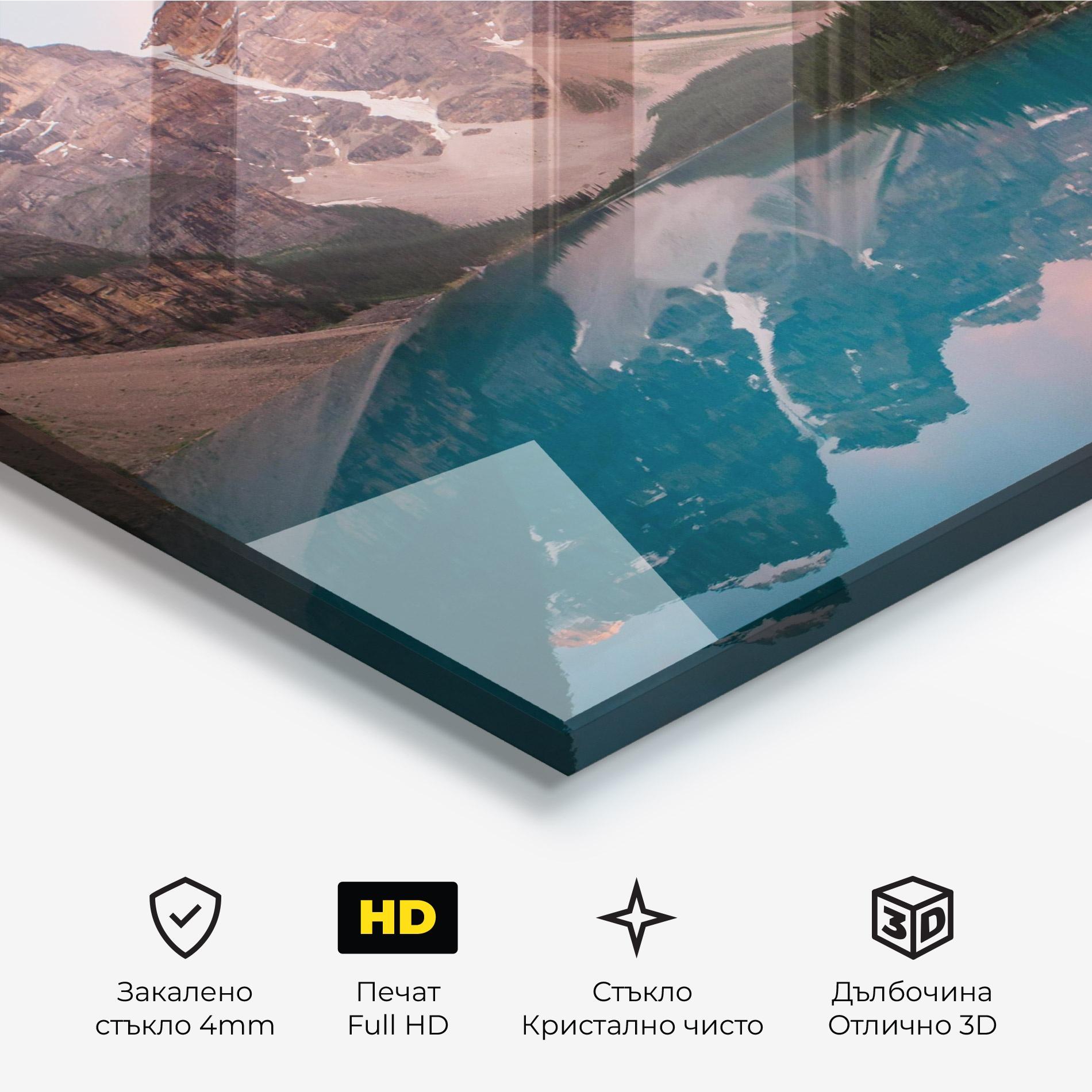 Стъклена картина Dream Land mockup 3