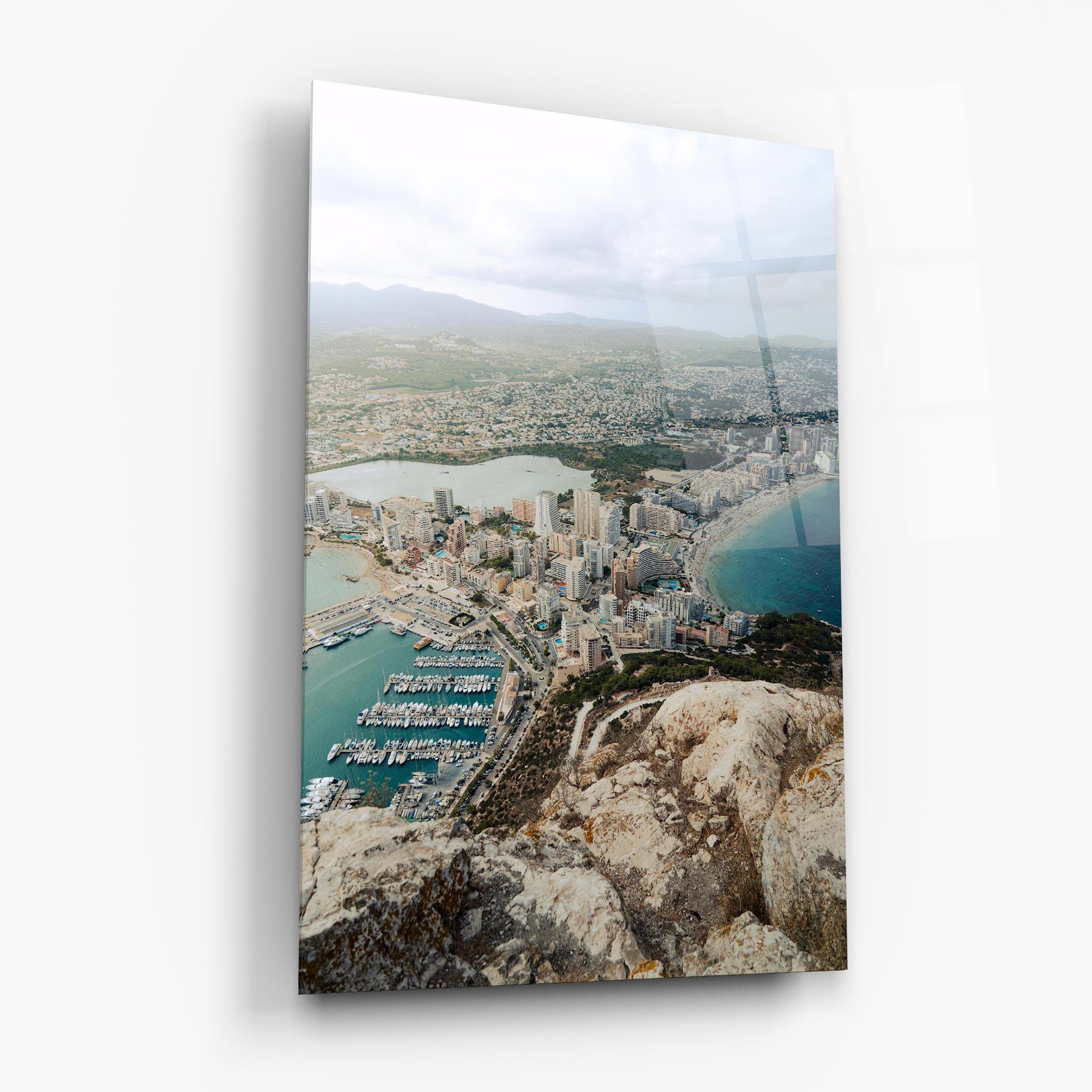 Стъклена картина Coast City mockup 6