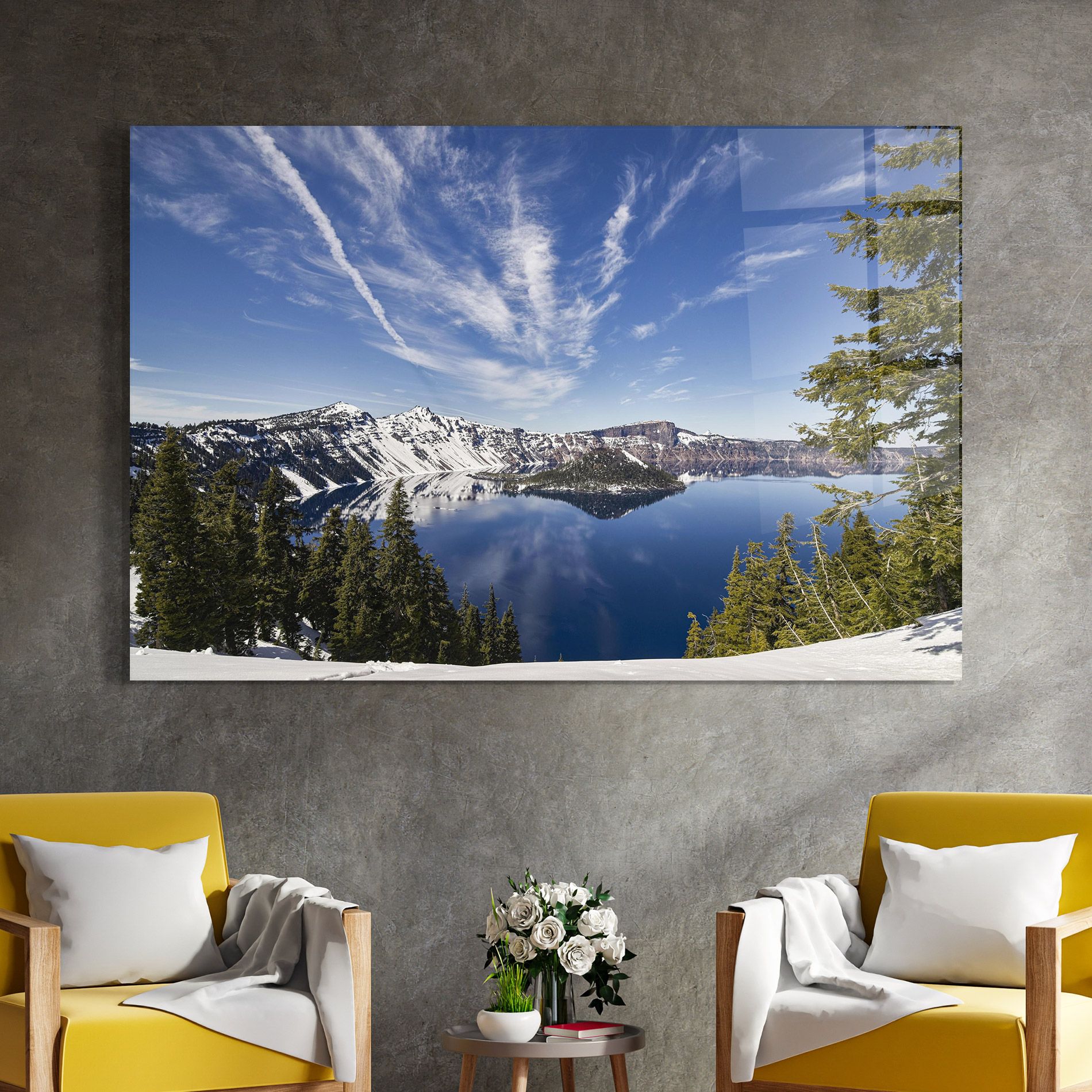 White Snowy Mountain mockup 4