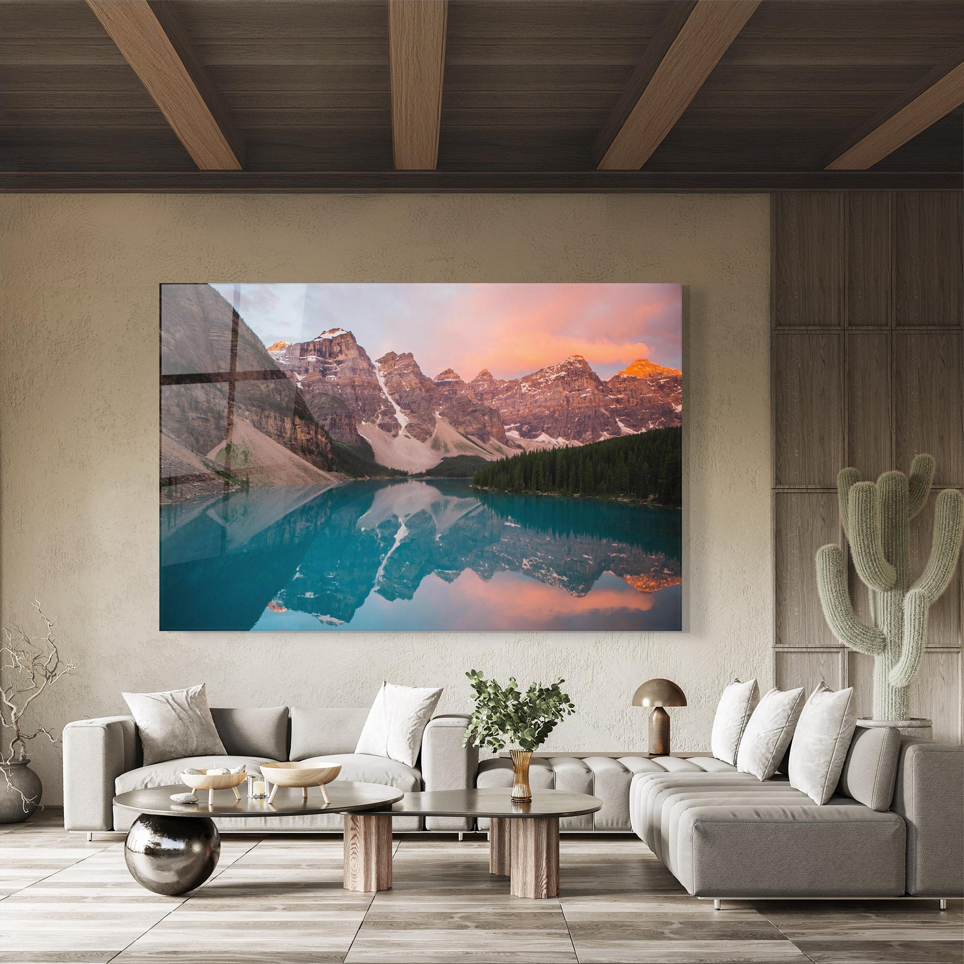 Стъклена картина Dream Land mockup 8