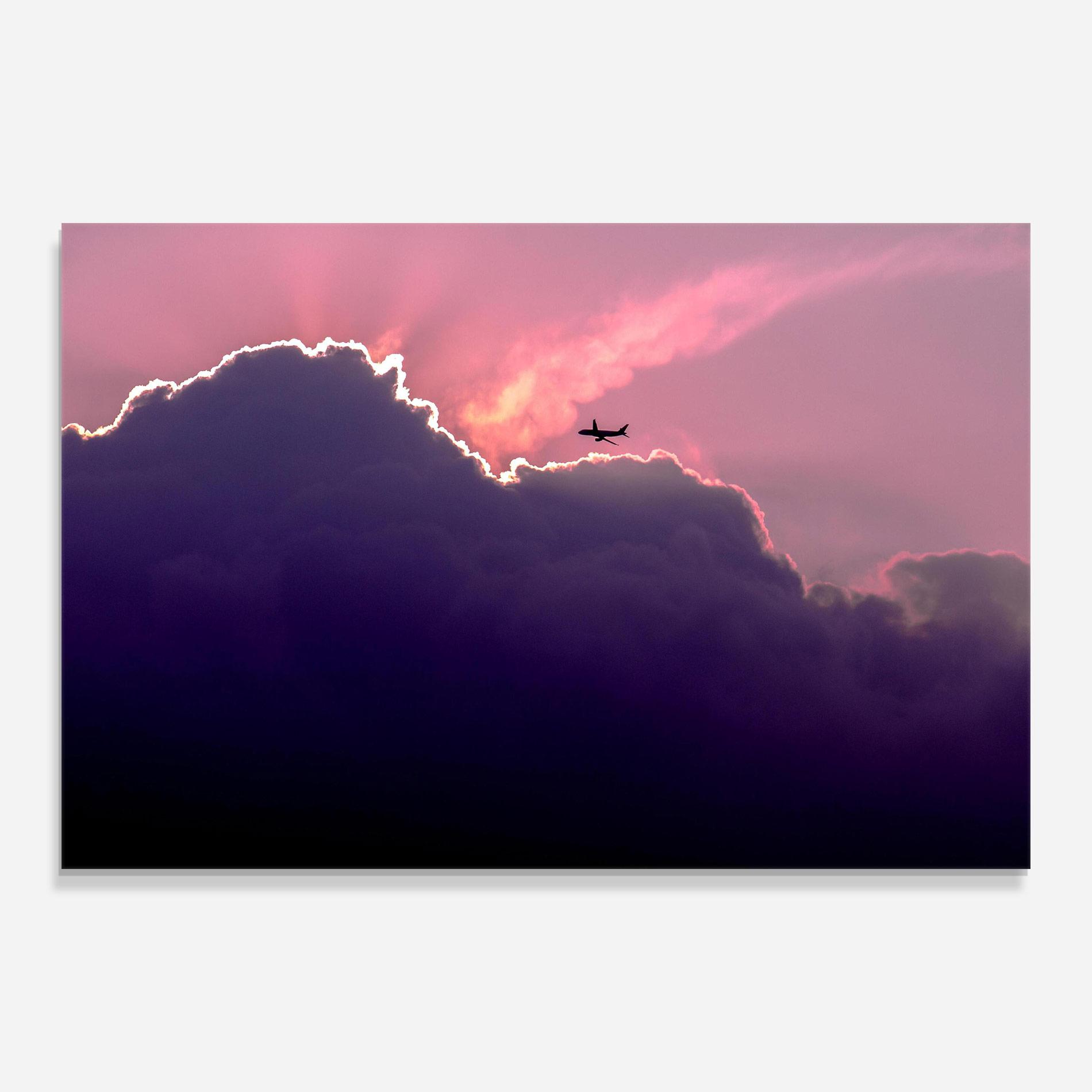 Стъклена картина Big Purple Cloud mockup 0