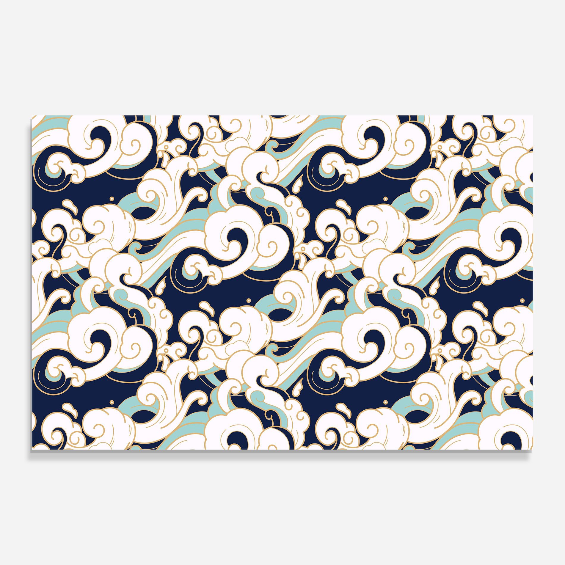 Blue Green Cloud mockup 0