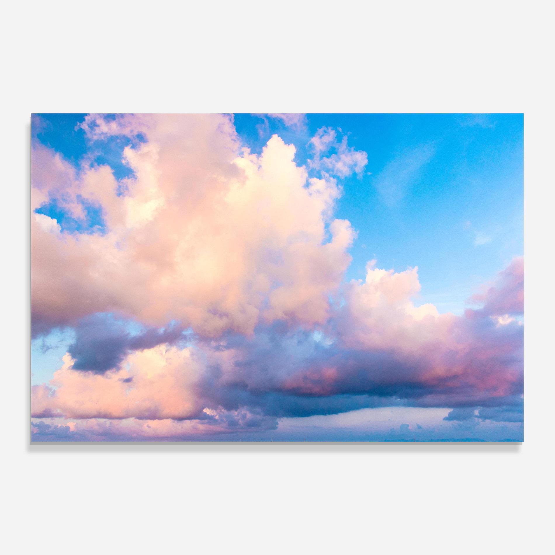 Стъклена картина Dreamy Pink Clouds mockup 0