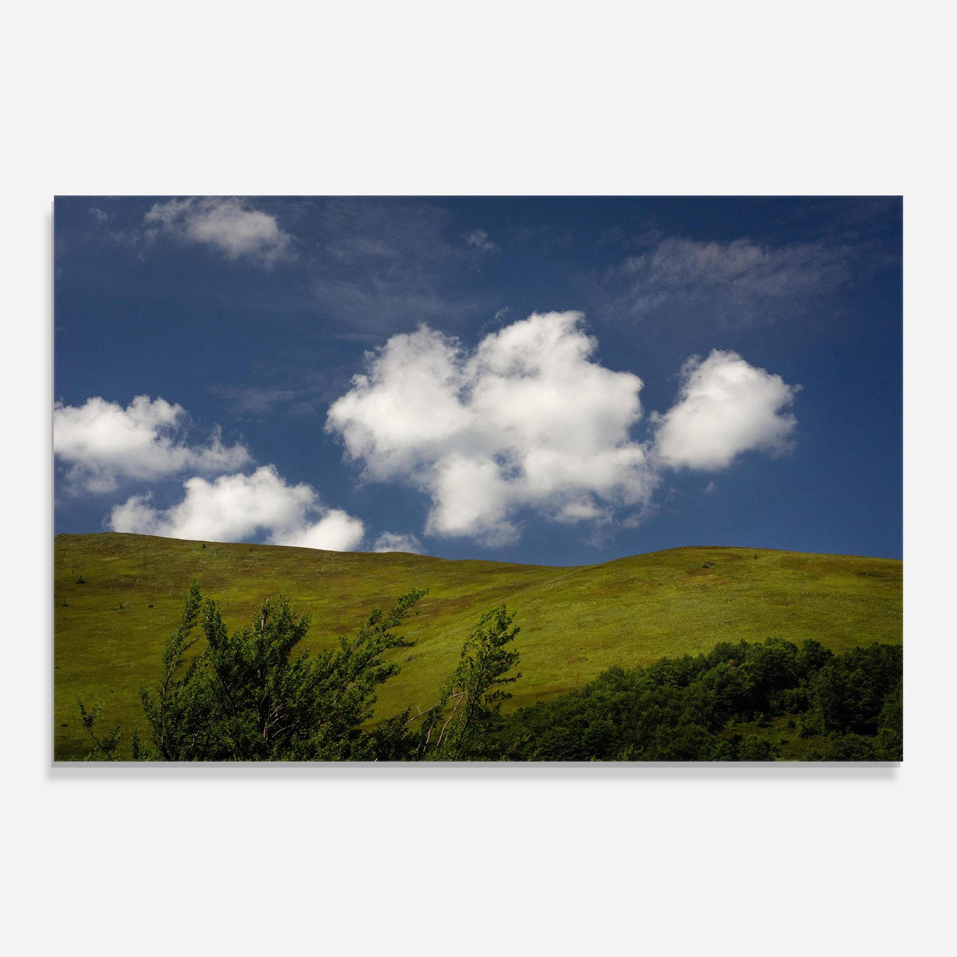 Стъклена картина Grass View Cloud mockup 0