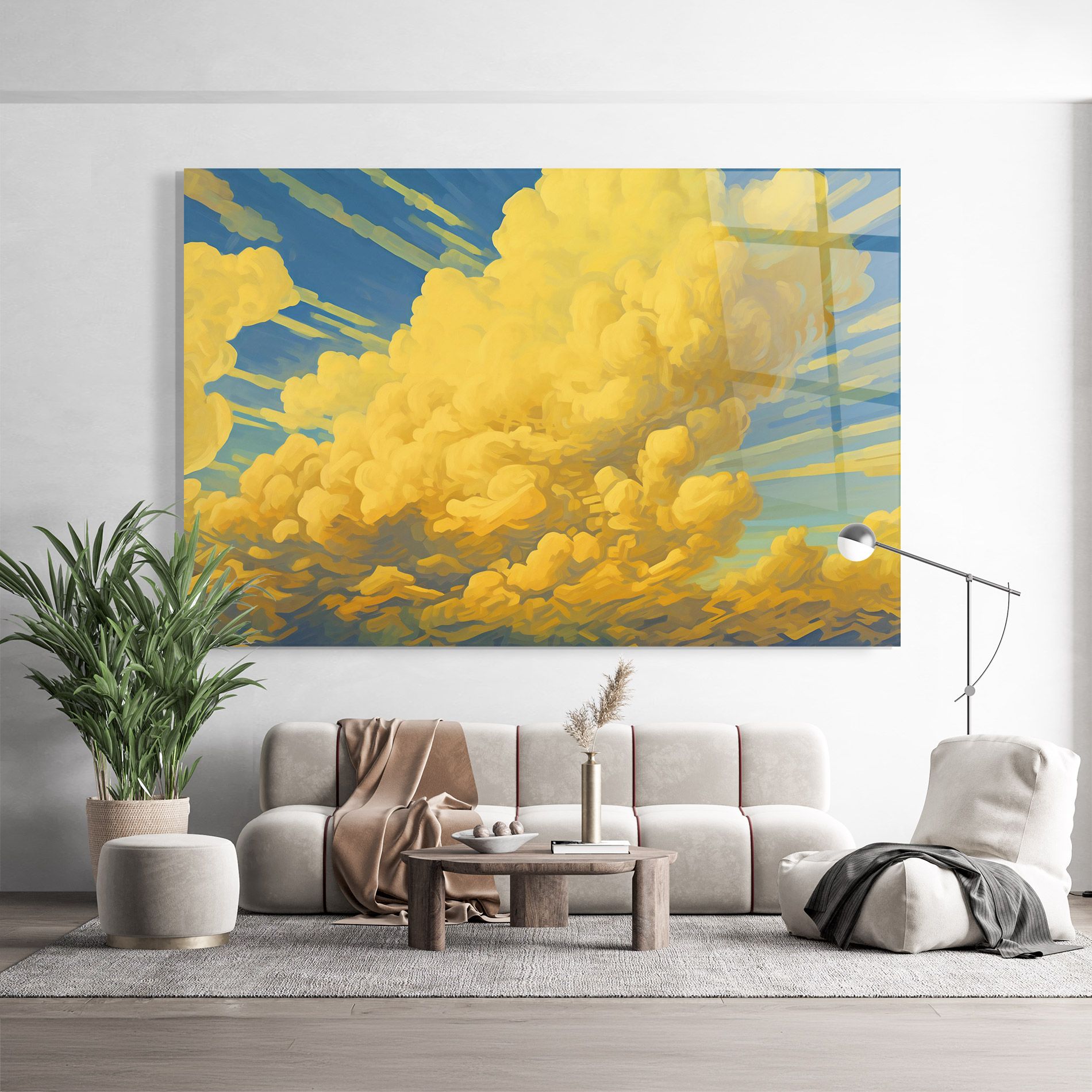 Big Yellow Cloud Art mockup 9