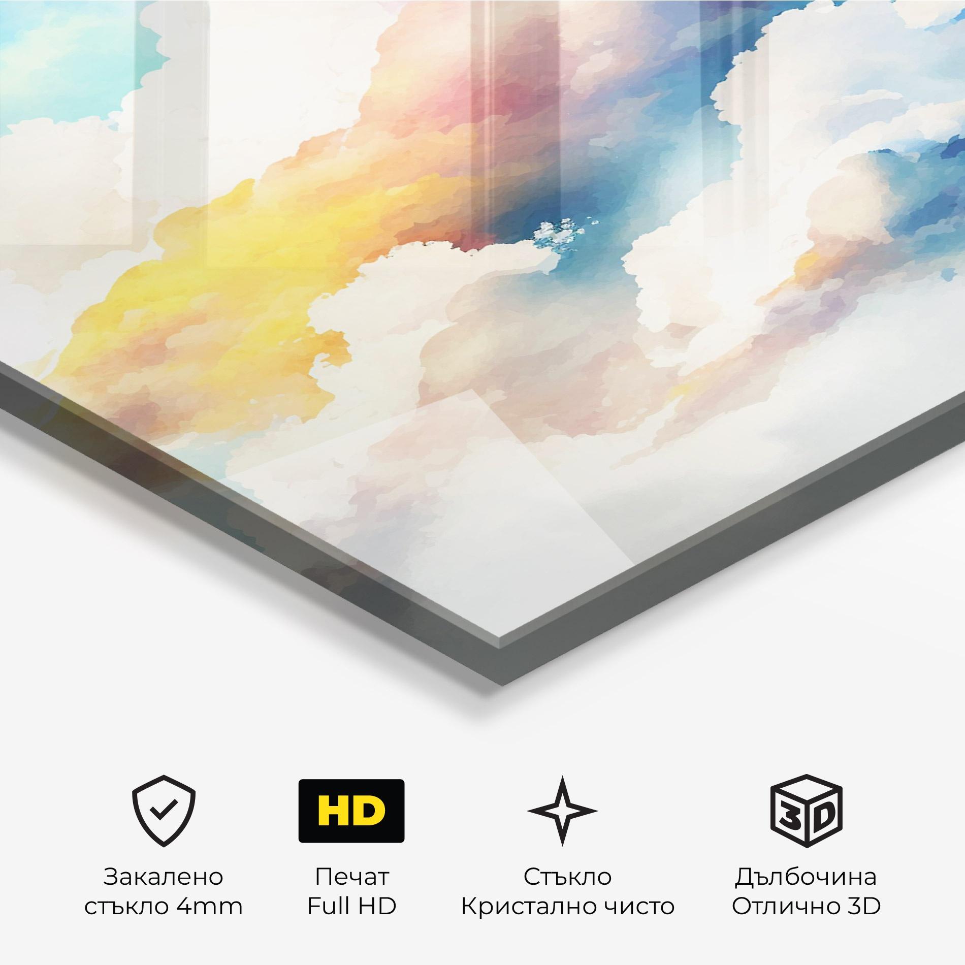 Стъклена картина Dreamy Cloud mockup 3