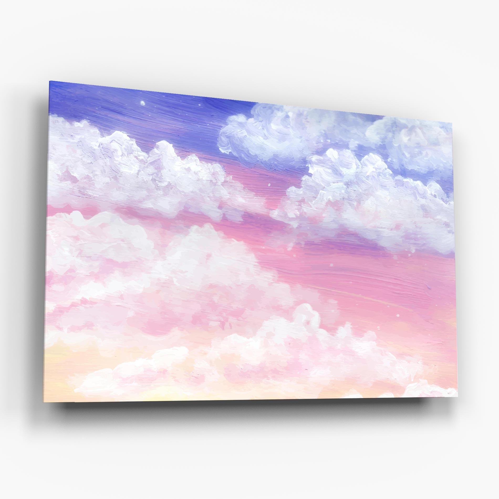 Стъклена картина Cloud Paint Texture mockup 6