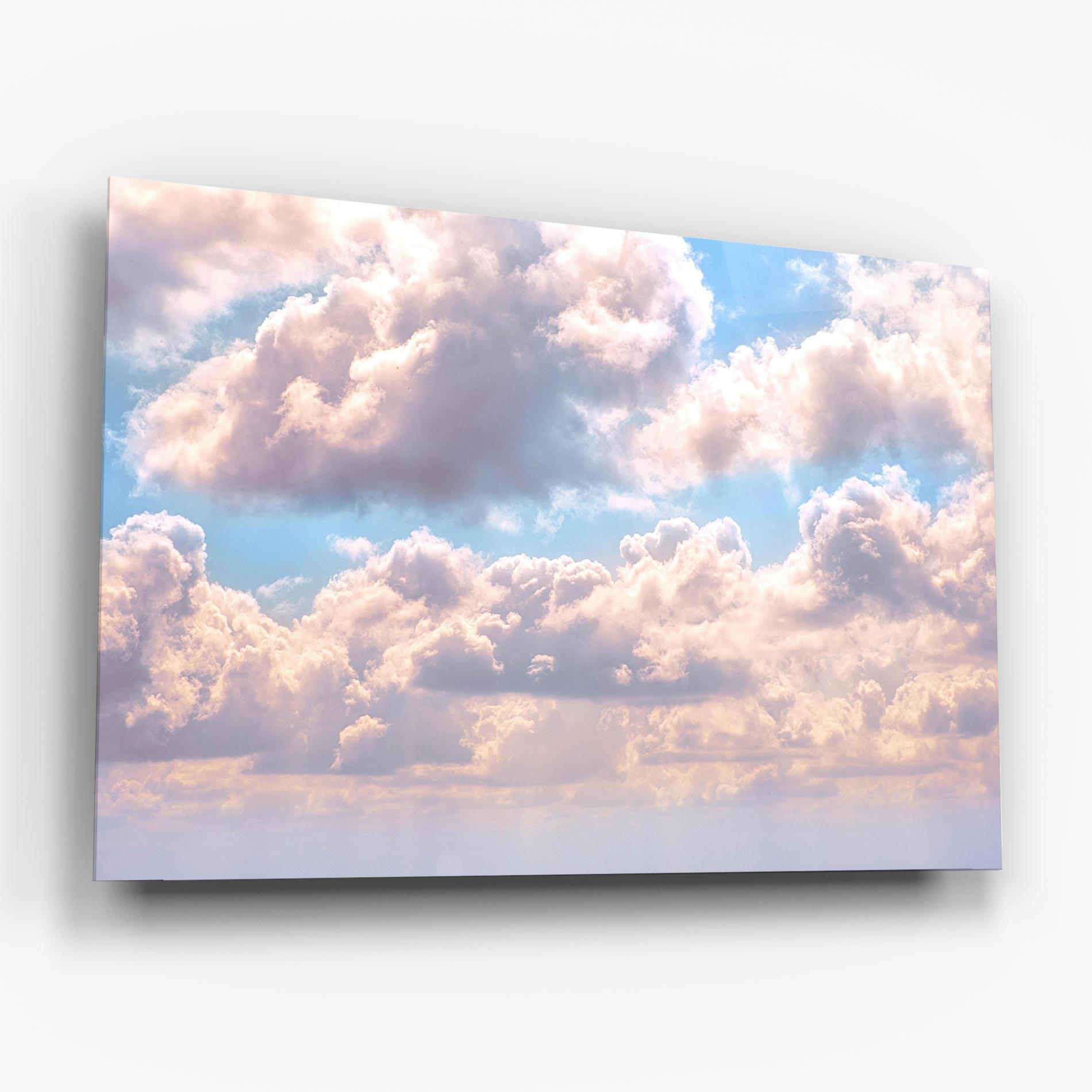 Стъклена картина Dreamy Clouds mockup 6