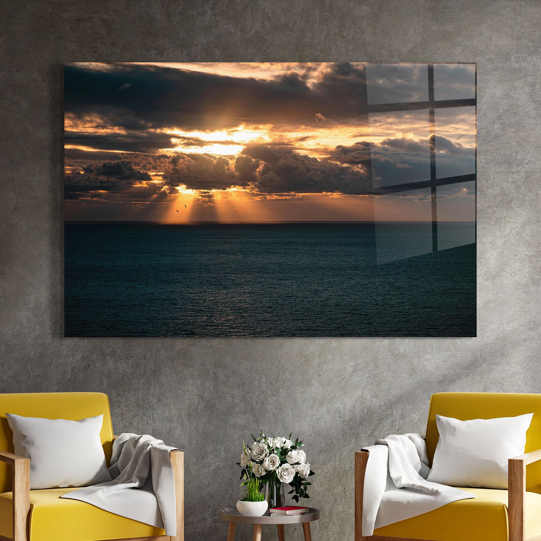 Cloudy Sunrise mockup 4