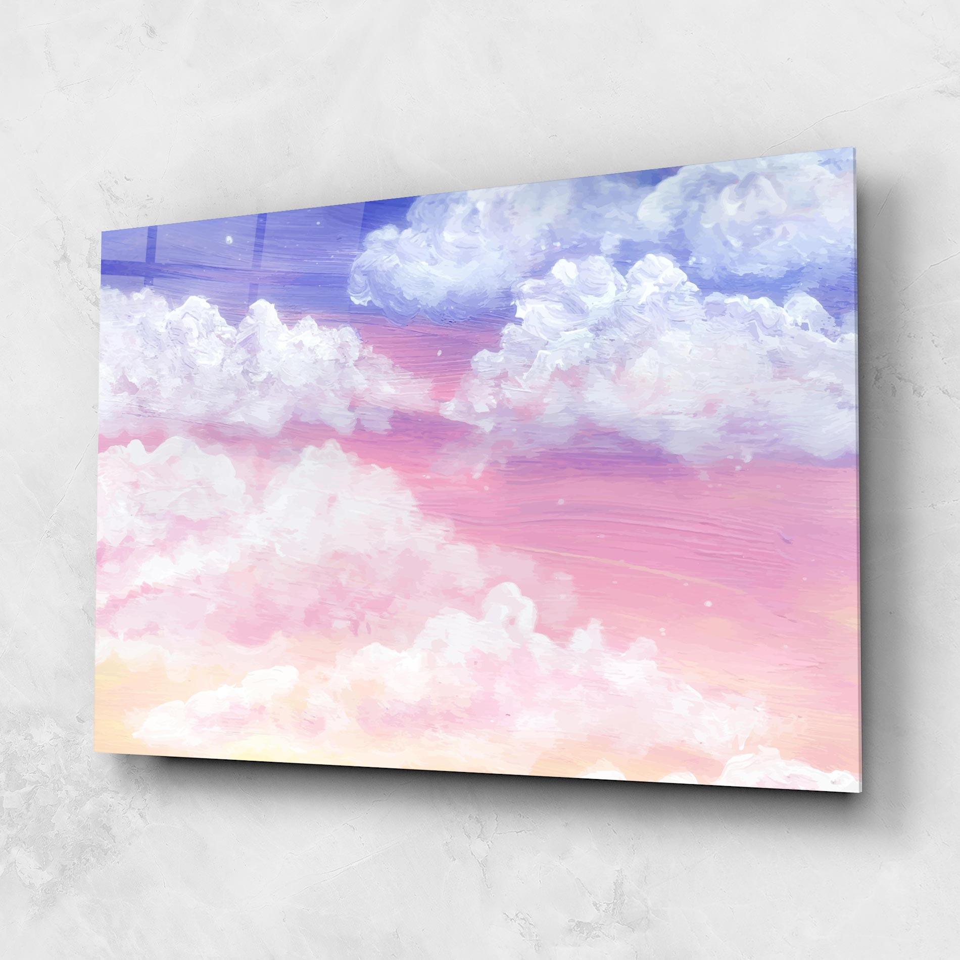 Стъклена картина Cloud Paint Texture mockup 1