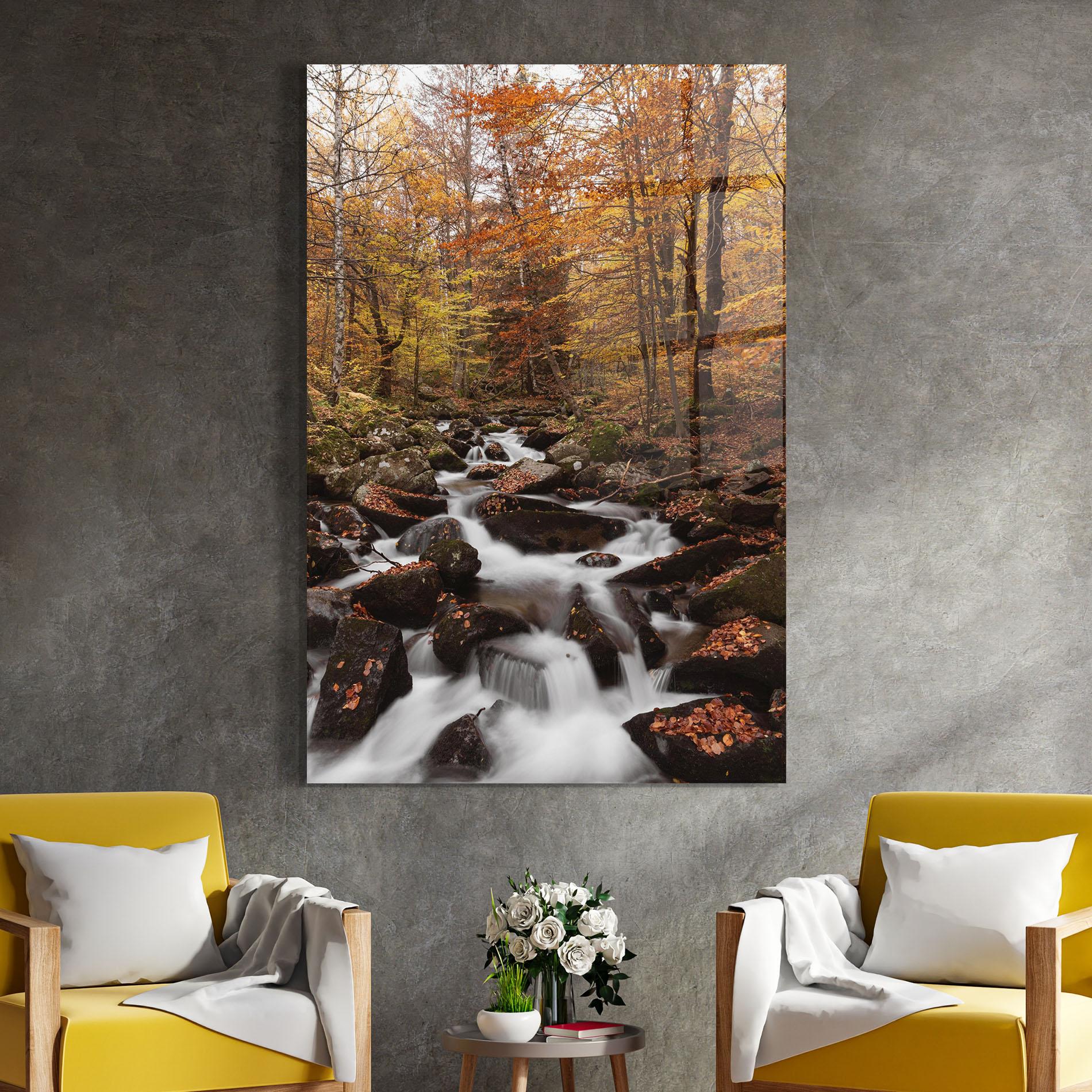 Стъклена картина River Forest View mockup 4