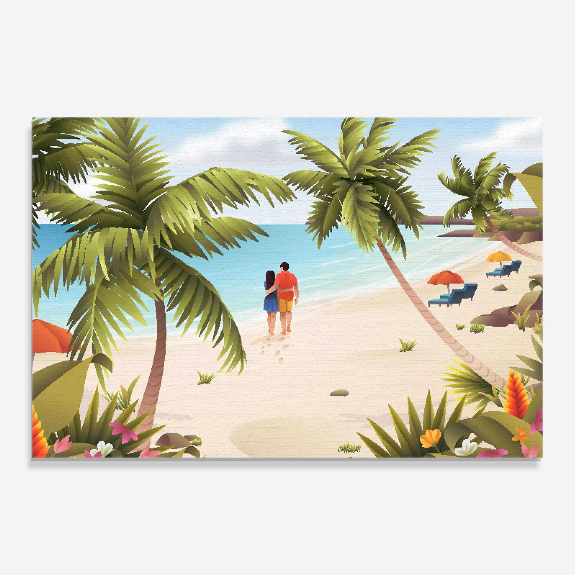 Couple Beach mockup 0