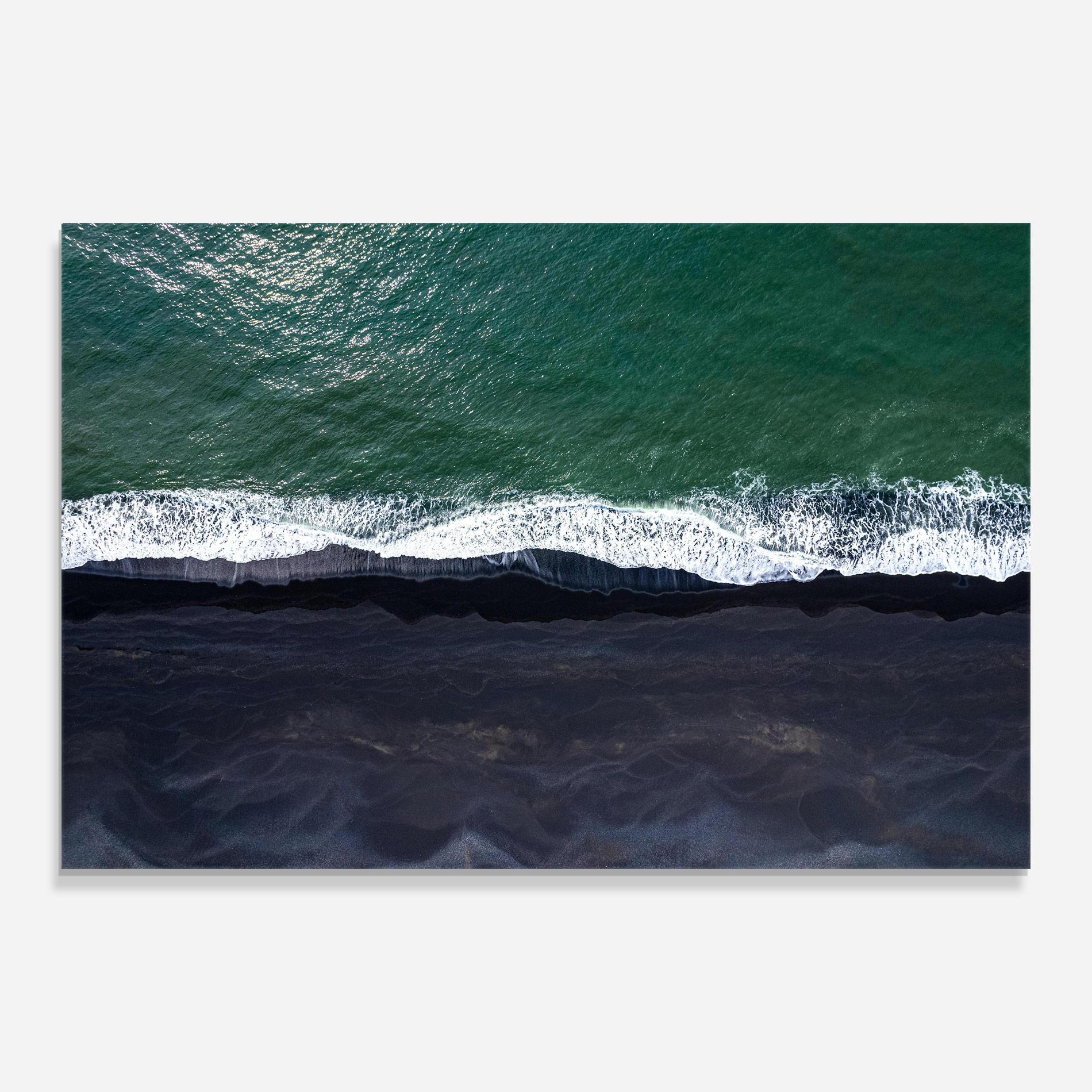 Стъклена картина Green Blue Beach mockup 0