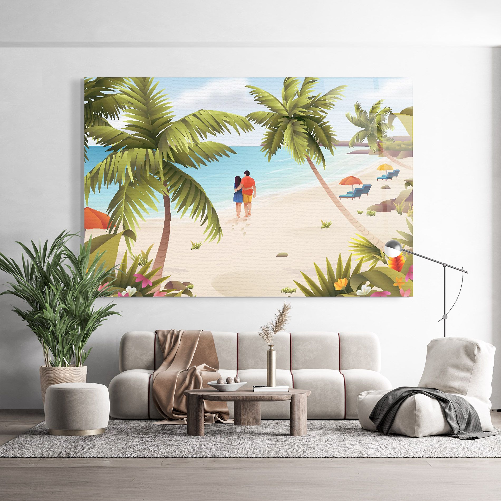 Couple Beach mockup 9