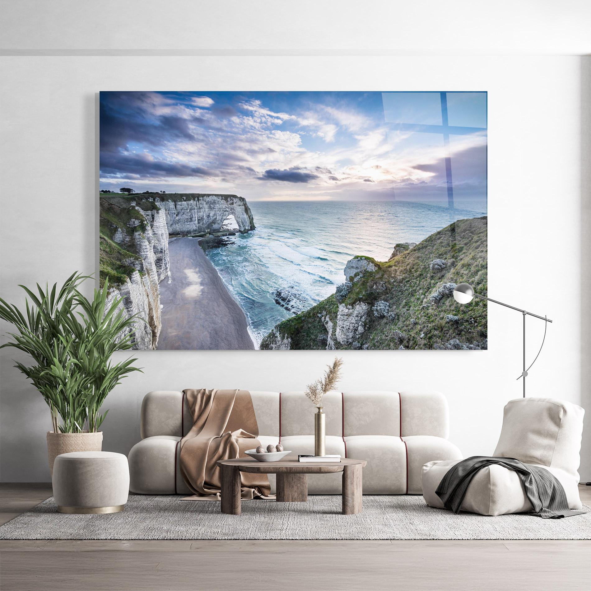 Стъклена картина Etretat View mockup 9