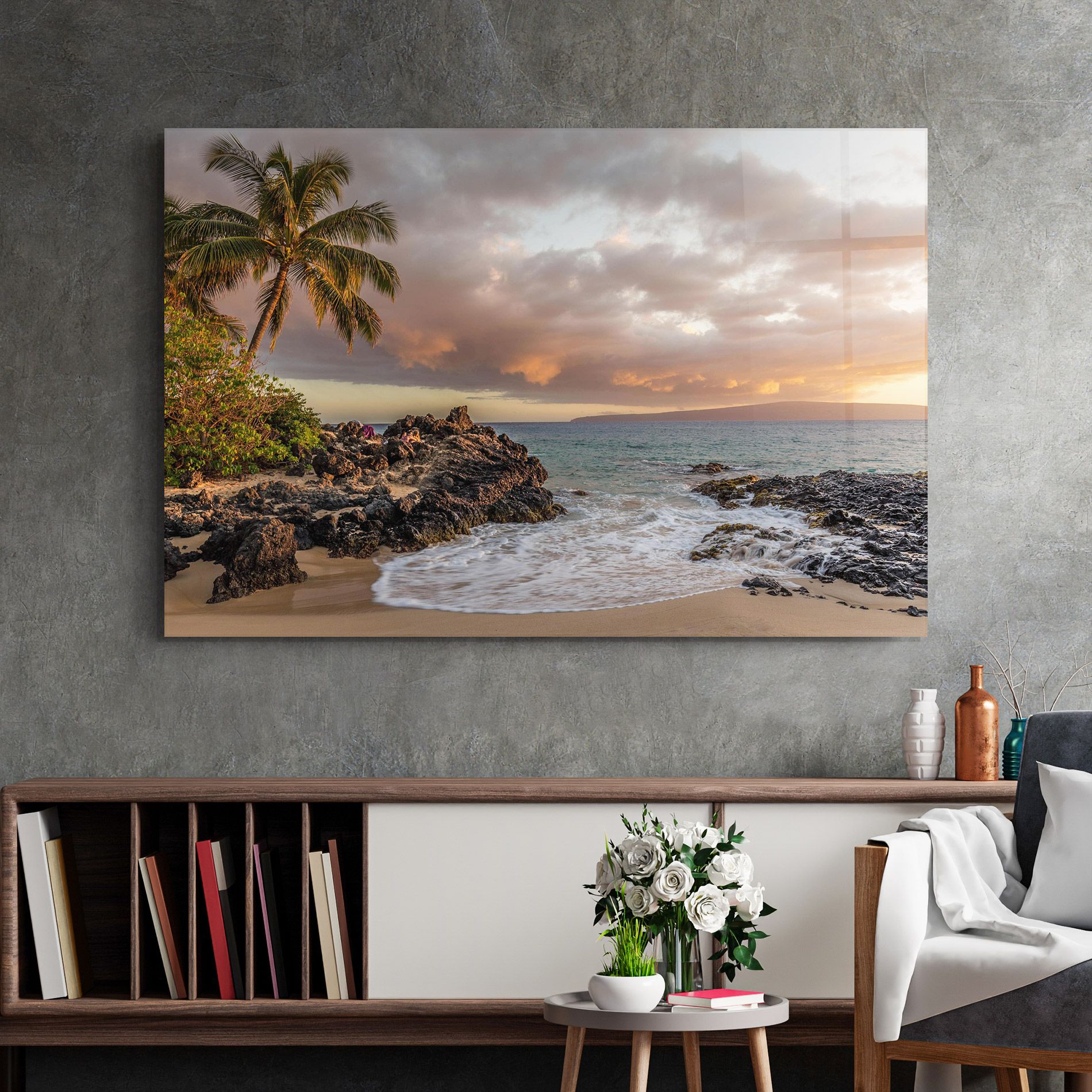 Beautiful Beach Landscape mockup 2