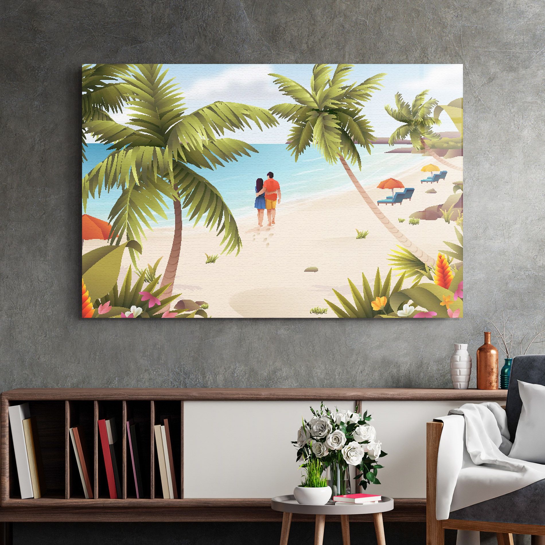 Couple Beach mockup 2