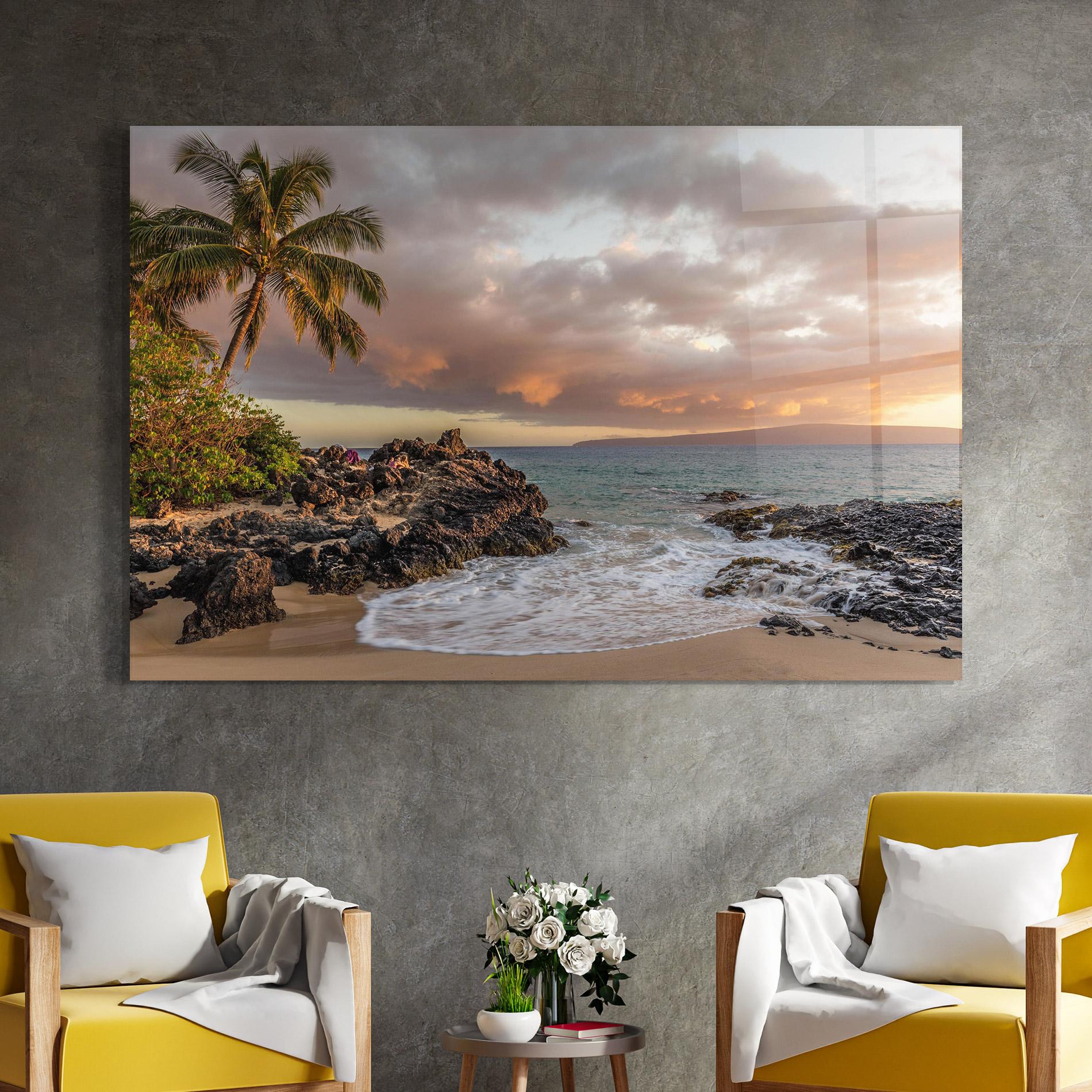 Стъклена картина Beautiful Beach Landscape mockup 4