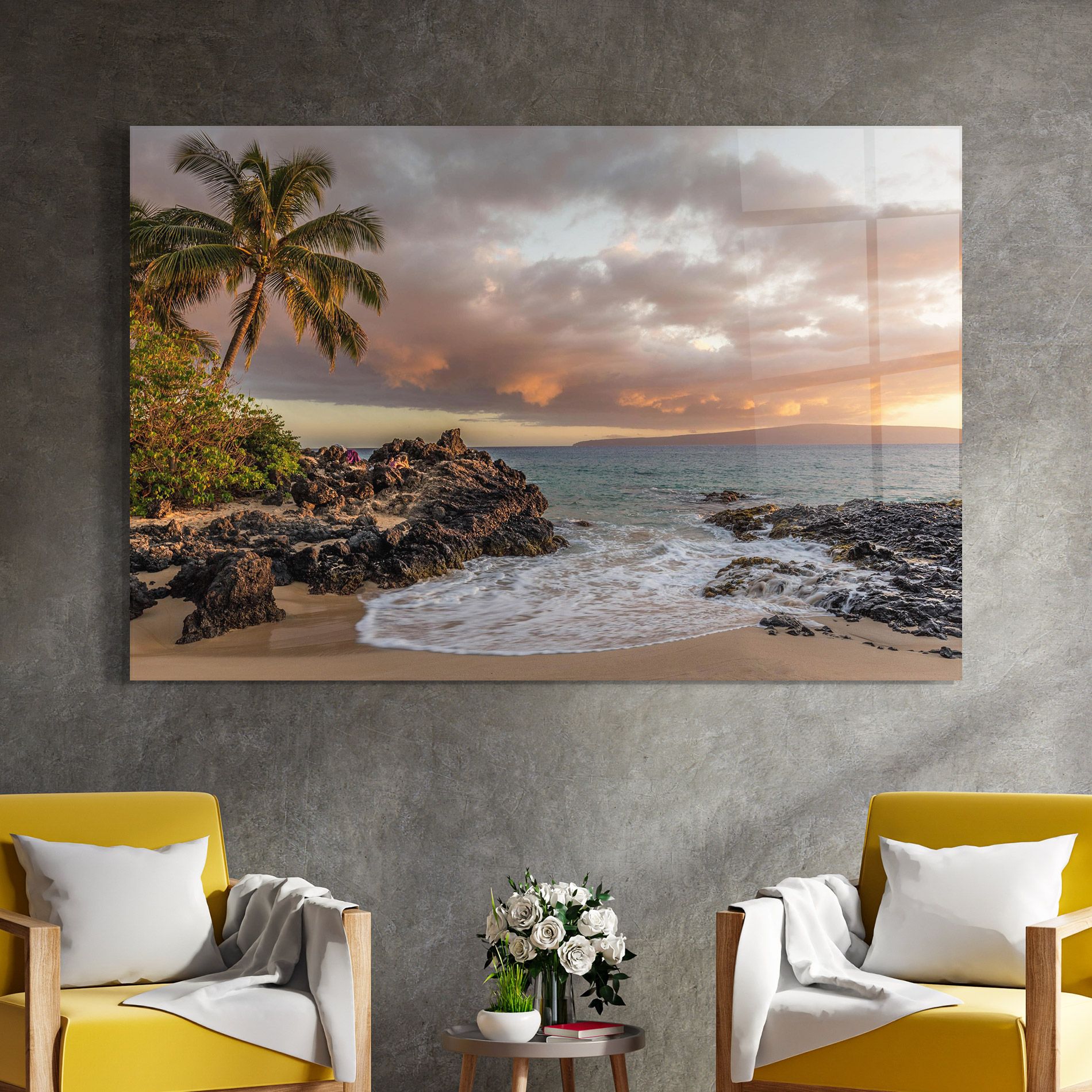 Beautiful Beach Landscape mockup 4