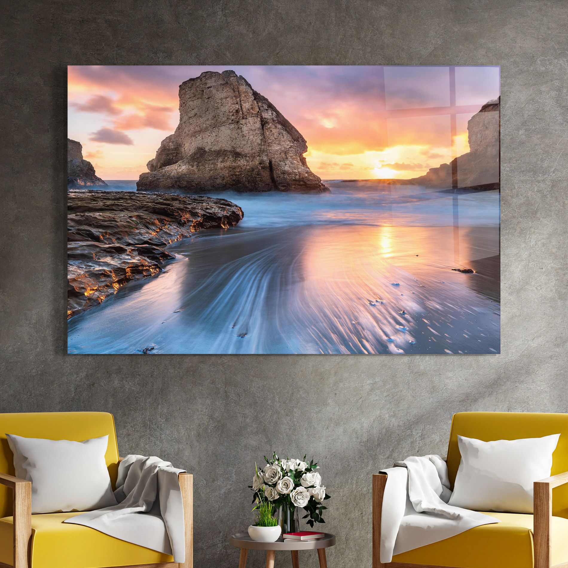 Blue Sunset Beach mockup 4