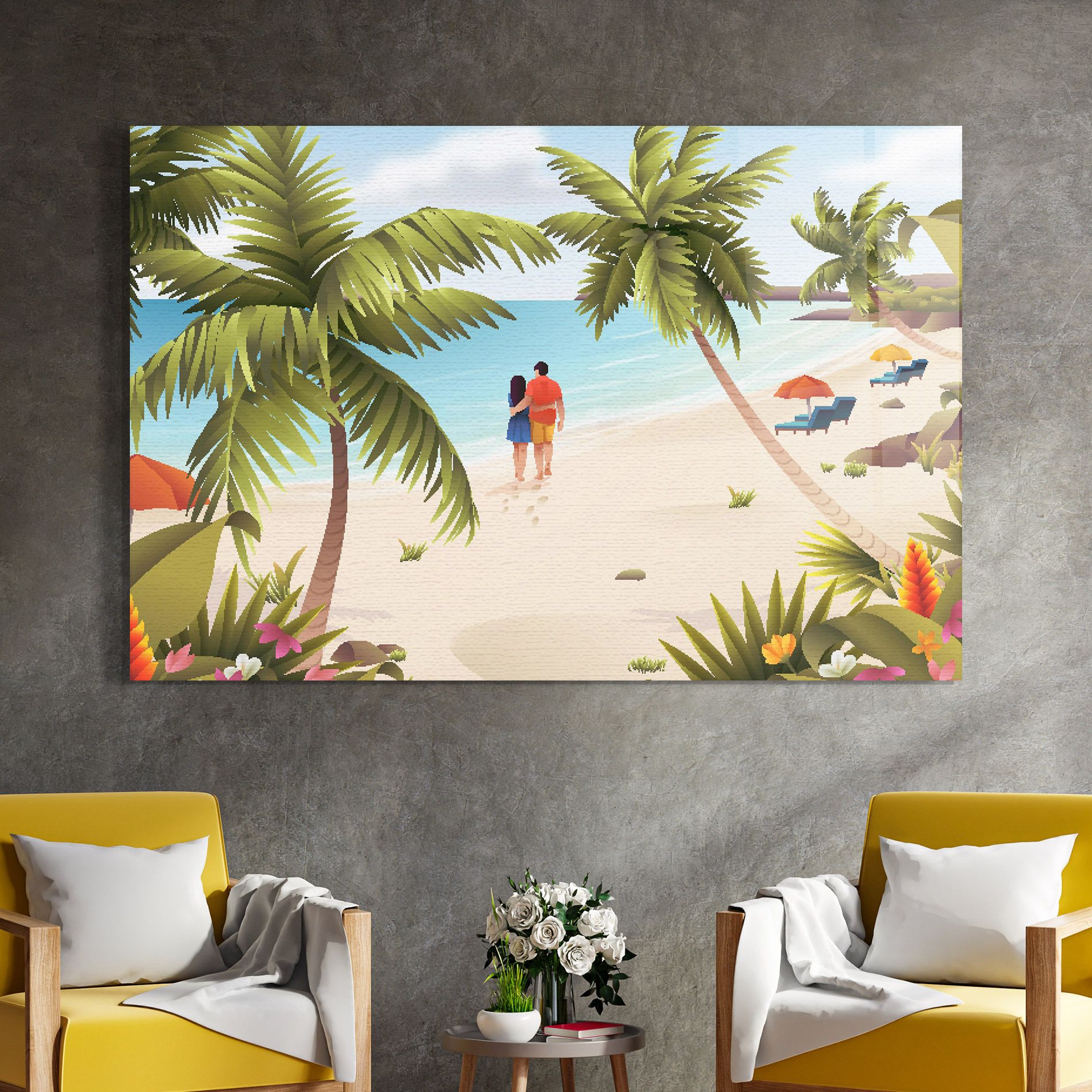 Couple Beach mockup 4