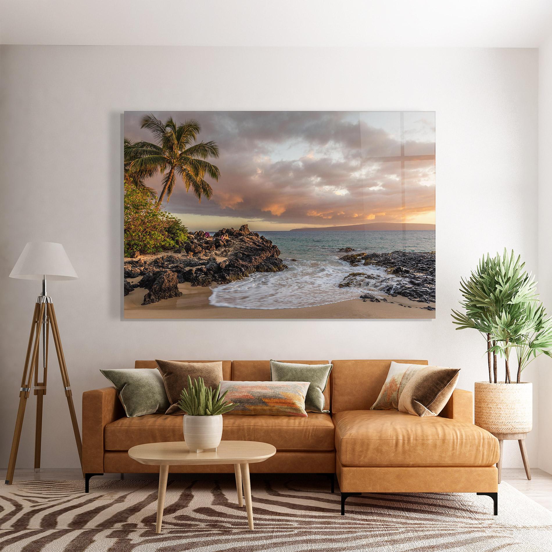 Стъклена картина Beautiful Beach Landscape mockup 7