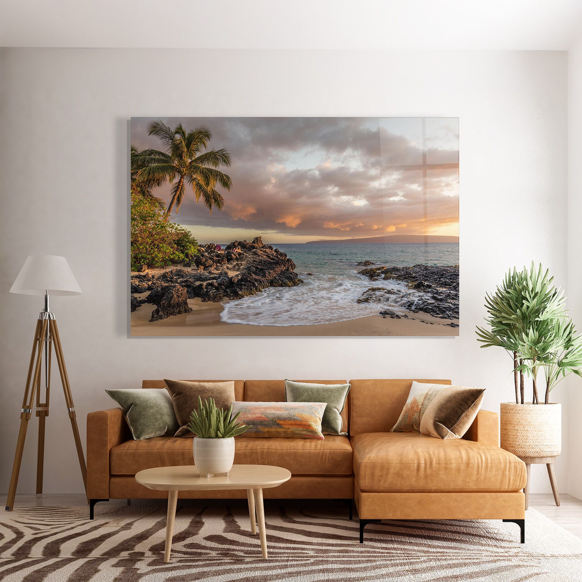 Beautiful Beach Landscape mockup 7