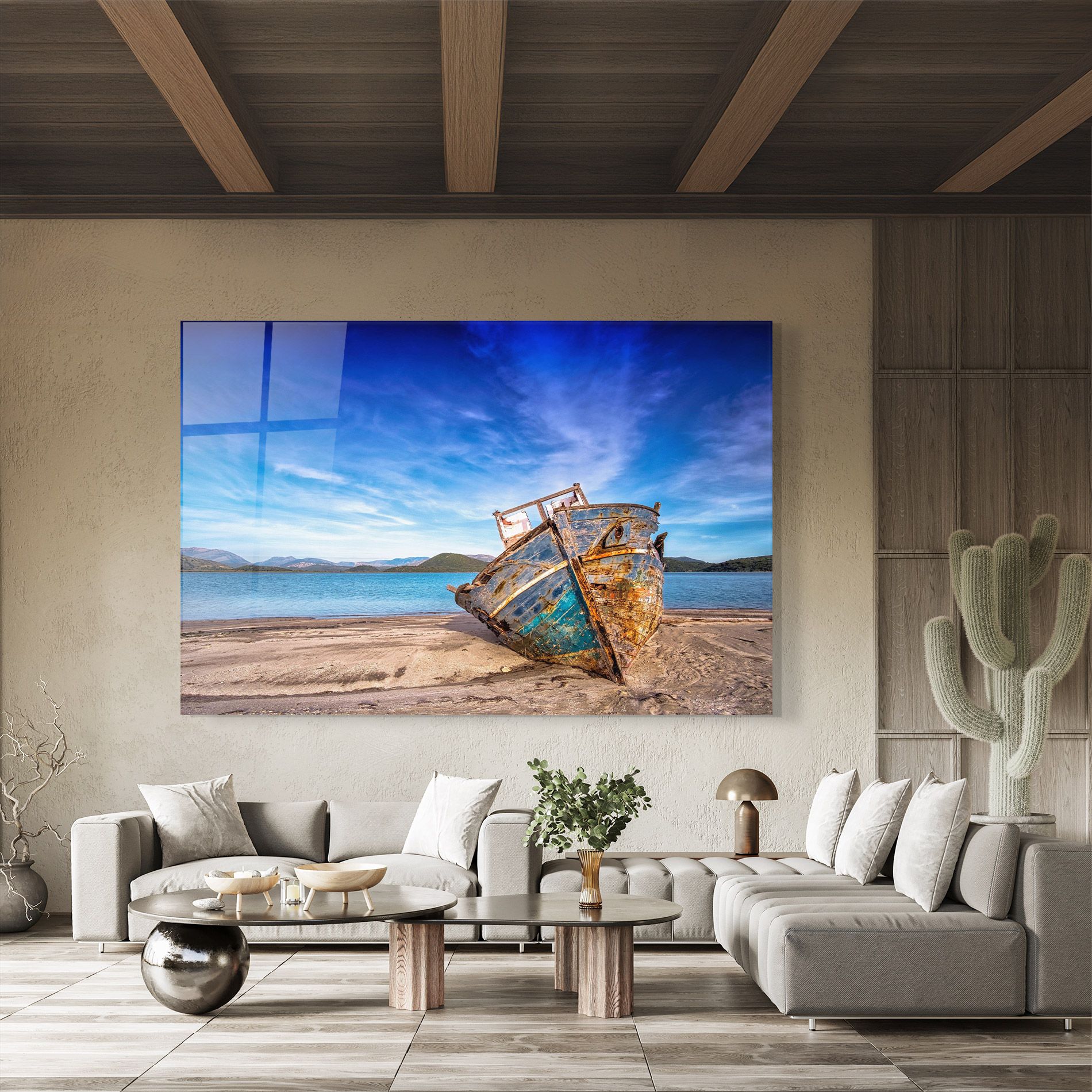 Boat Blue Sky mockup 8