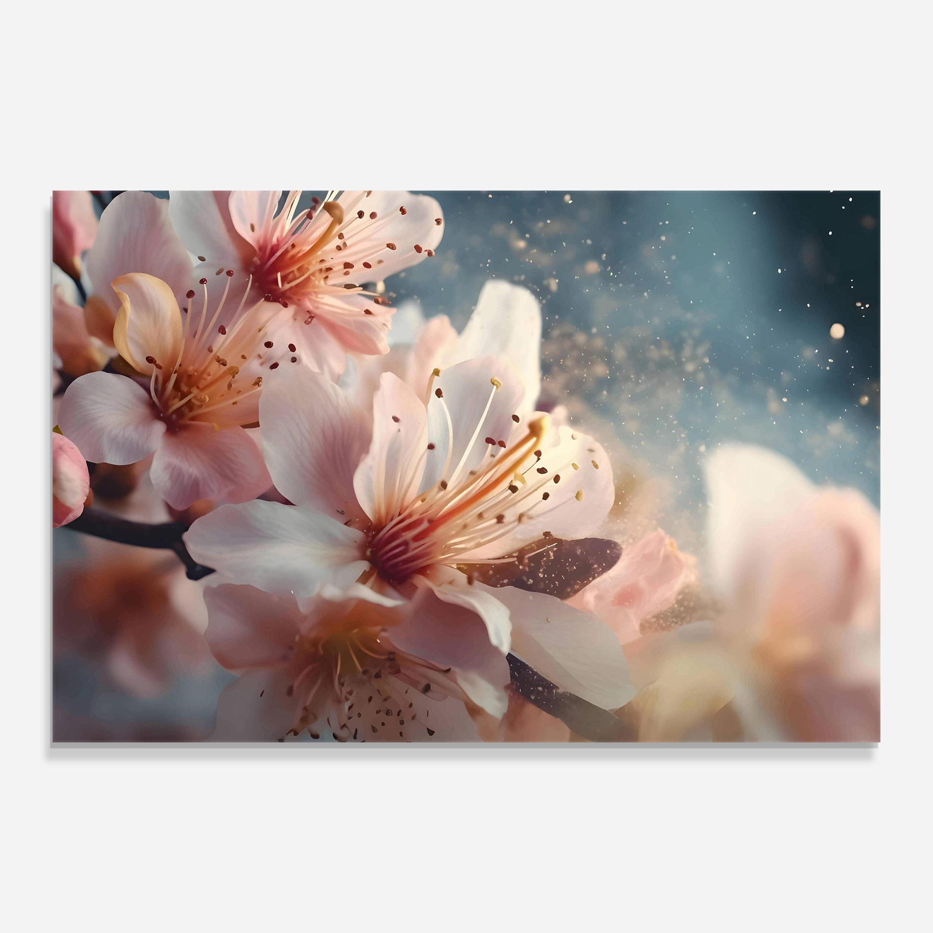 Стъклена картина Flower Spring Art mockup 0