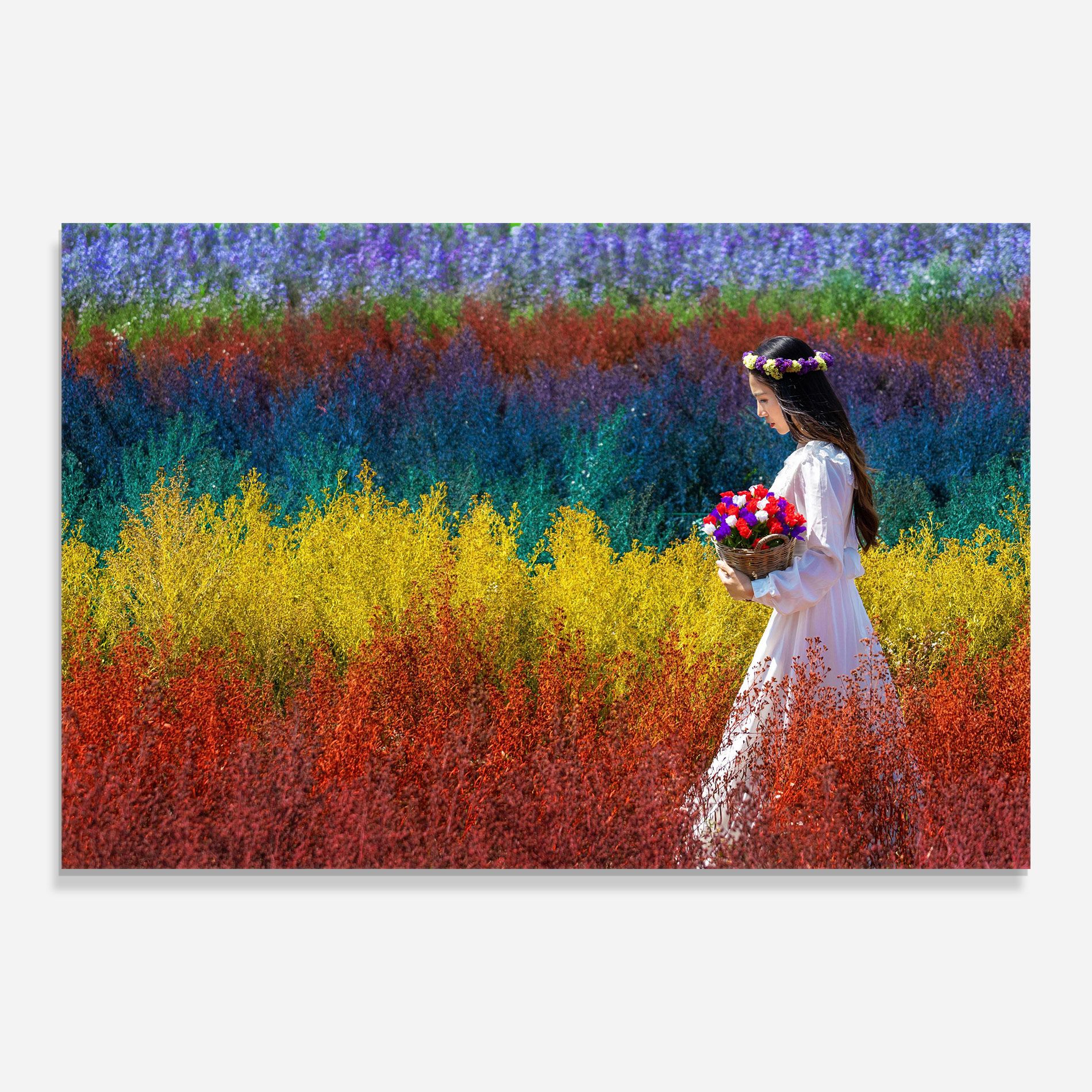Holding Spring Flowers mockup 0