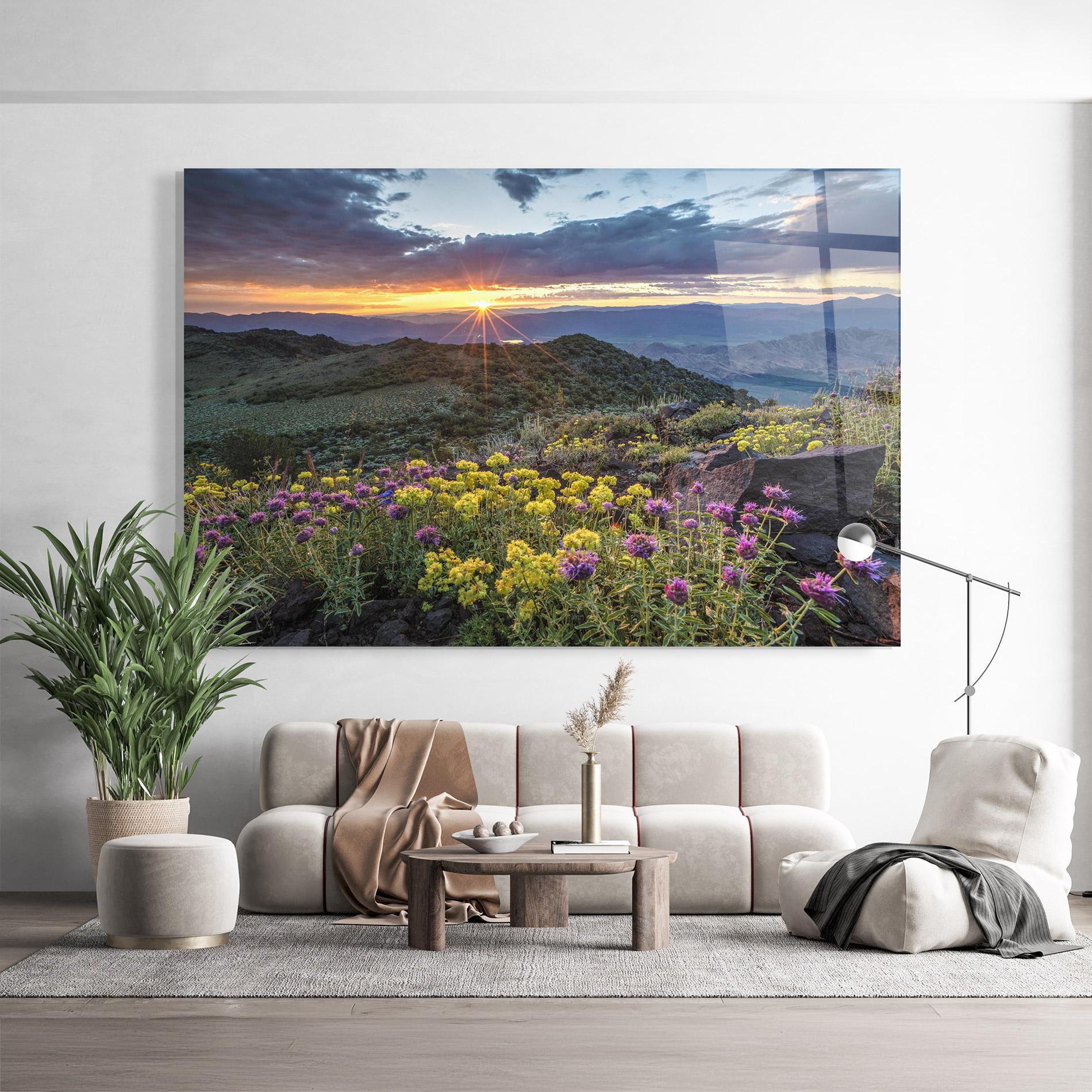 Стъклена картина Beautiful Spring View mockup 9