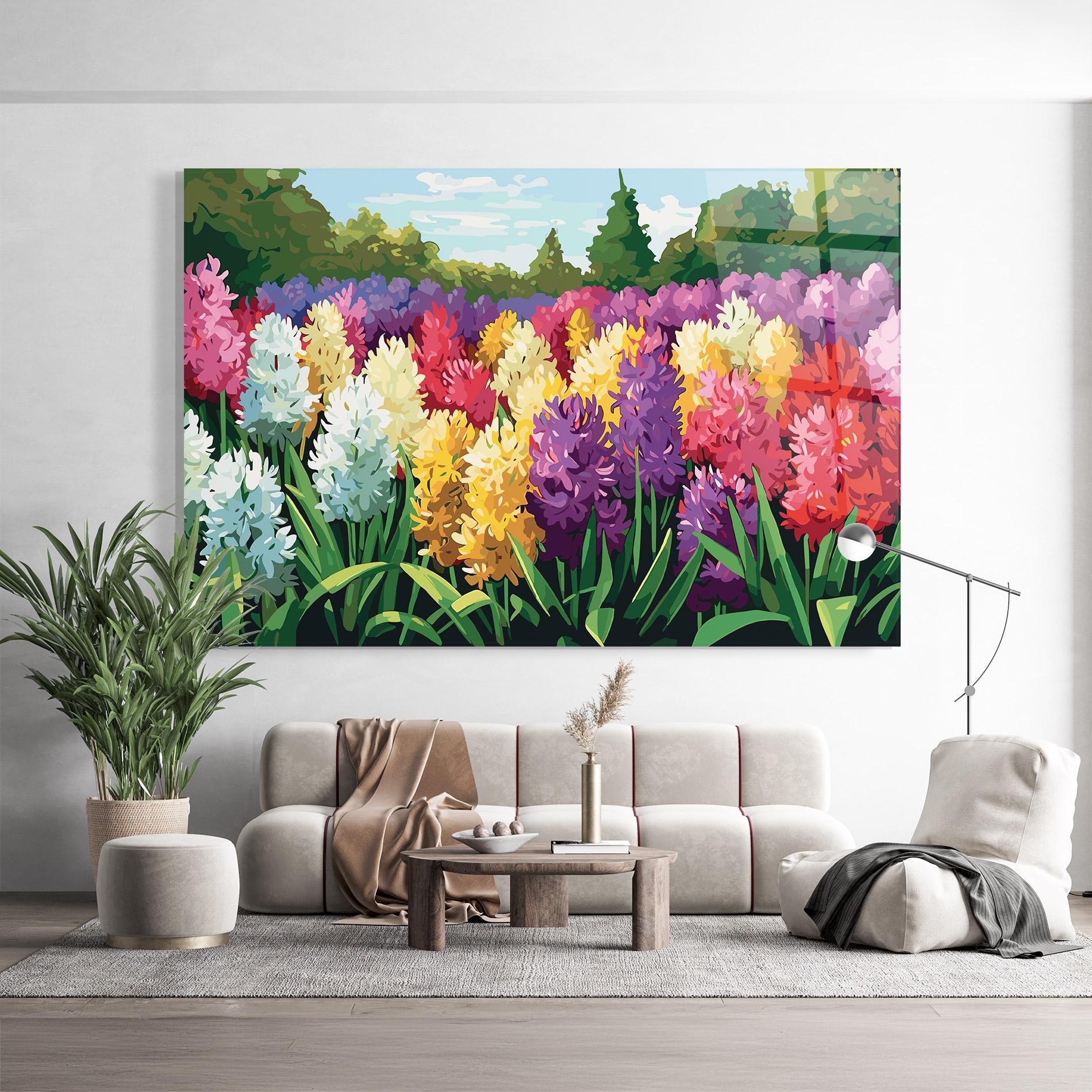 Стъклена картина Pretty Colorful Spring mockup 9