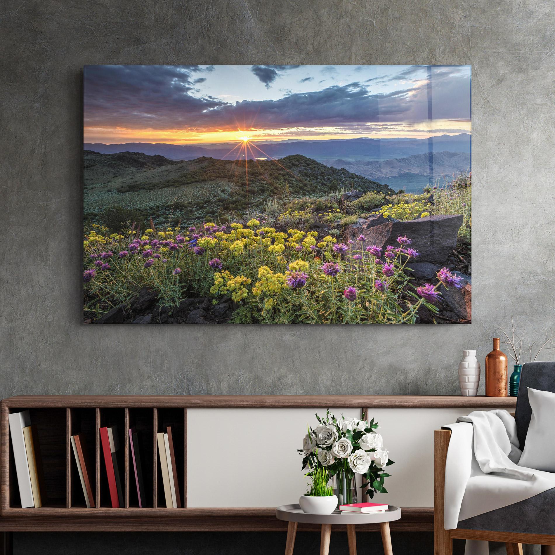 Стъклена картина Beautiful Spring View mockup 2