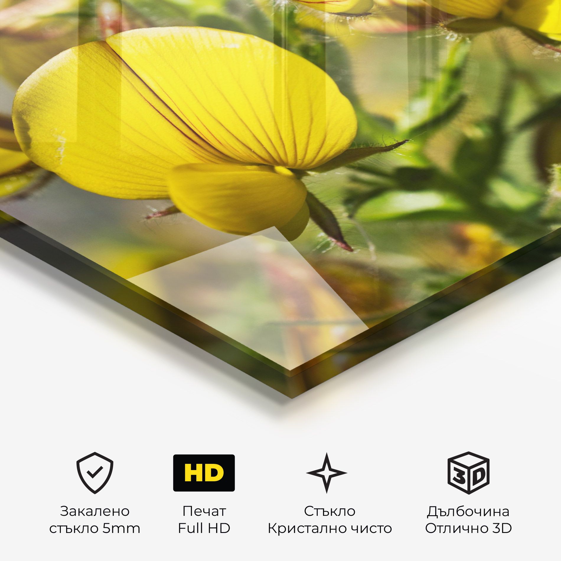 Pretty Spring Yellow Flower mockup 3