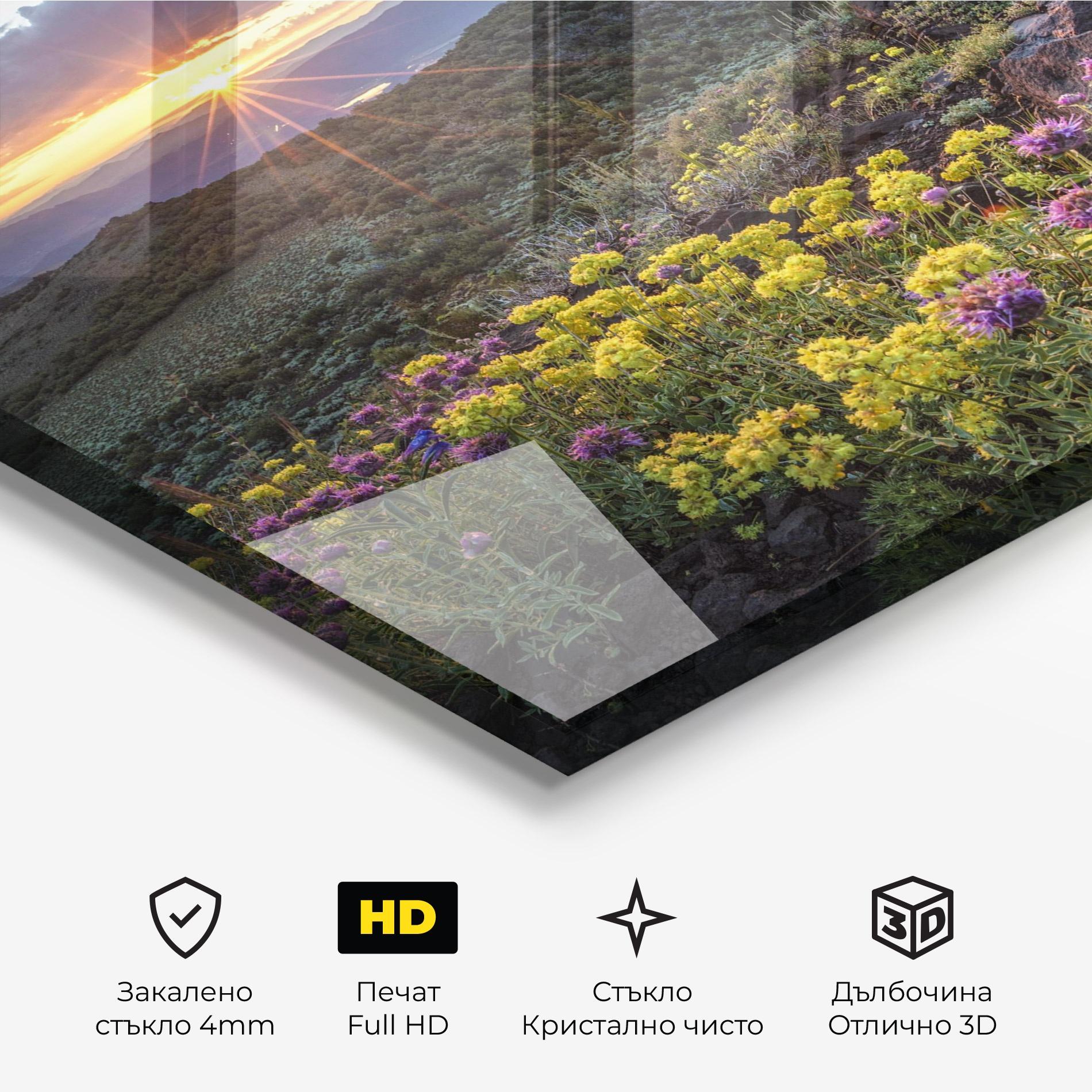 Стъклена картина Beautiful Spring View mockup 3