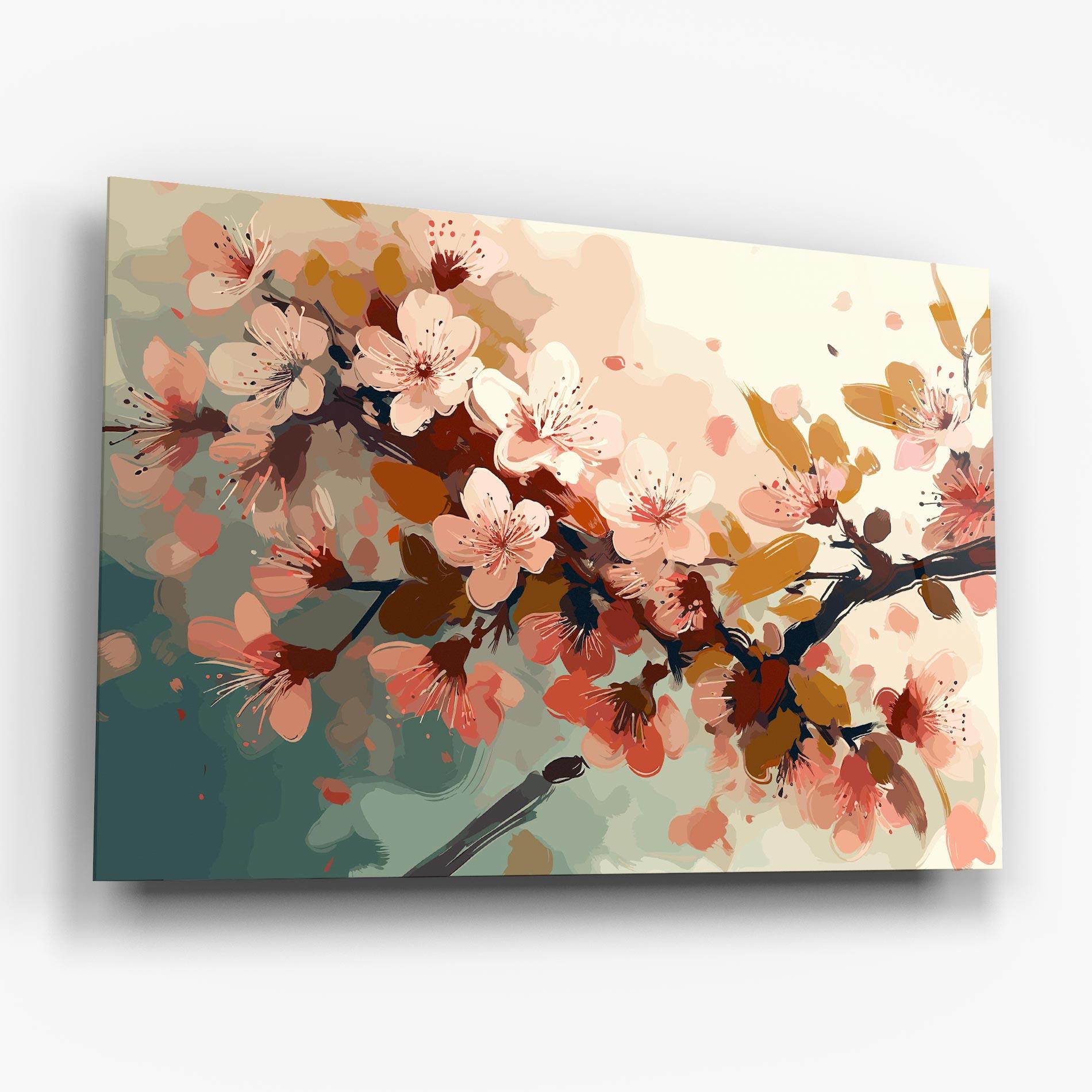 Стъклена картина Cute Spring Flower mockup 6