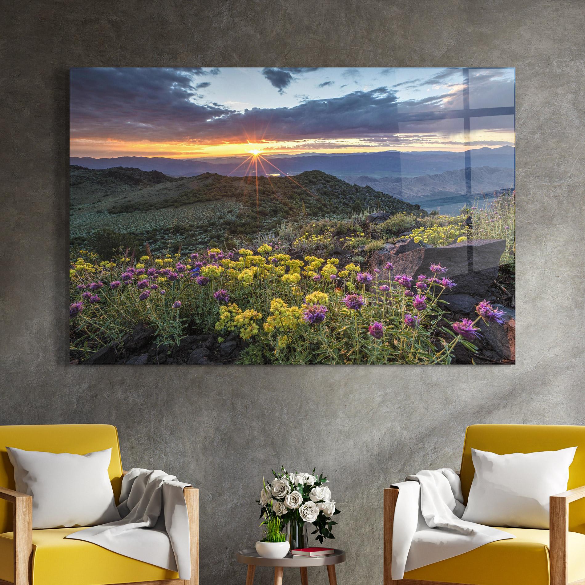 Стъклена картина Beautiful Spring View mockup 4