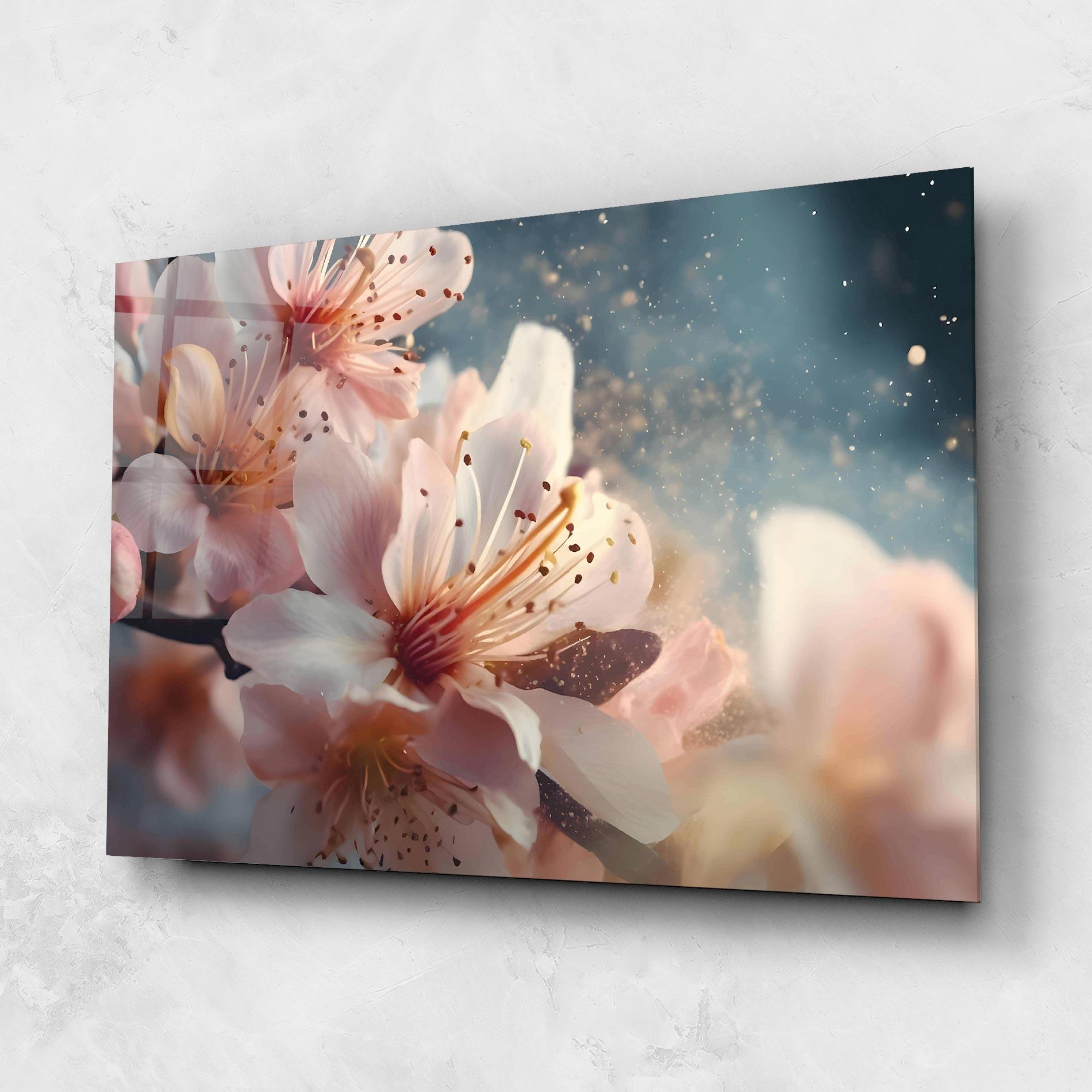 Стъклена картина Flower Spring Art mockup 1
