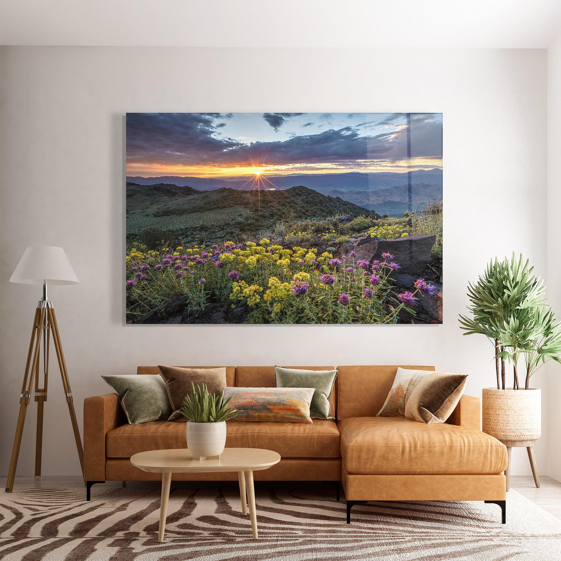 Стъклена картина Beautiful Spring View mockup 7