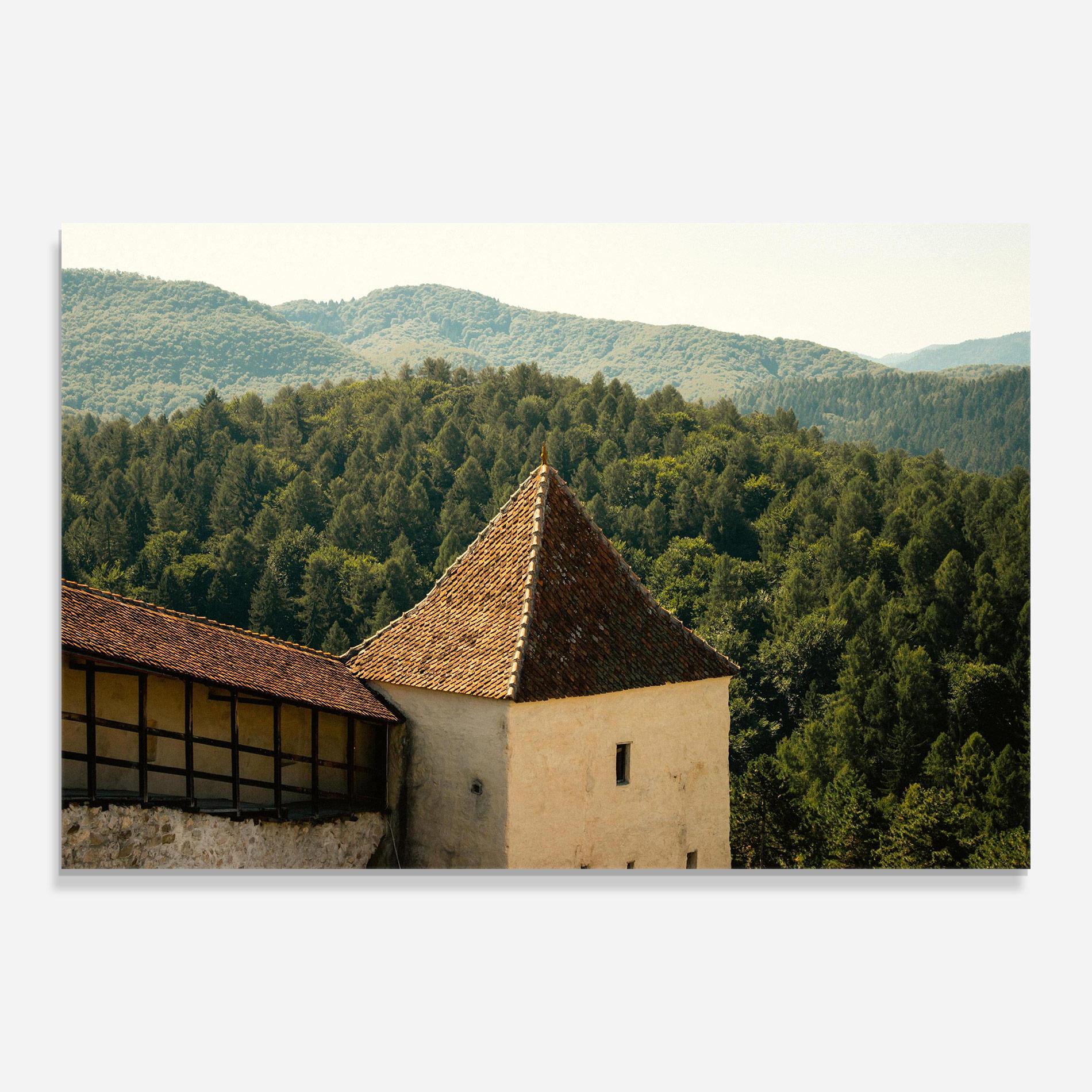 Стъклена картина Mountain Church mockup 0